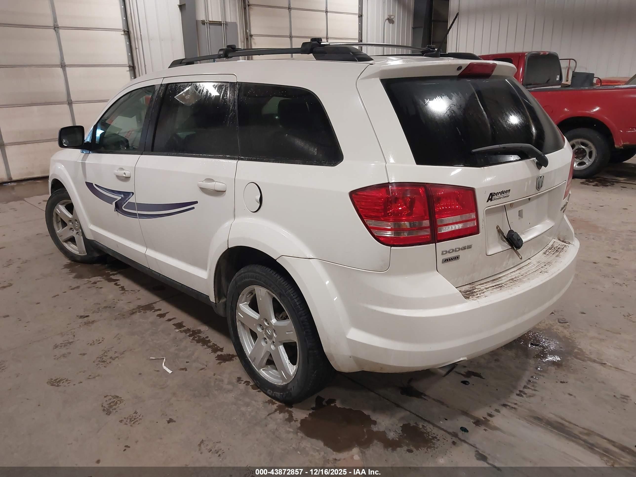 2009 Dodge Journey Sxt White vin: 3D4GH57V19T577001
