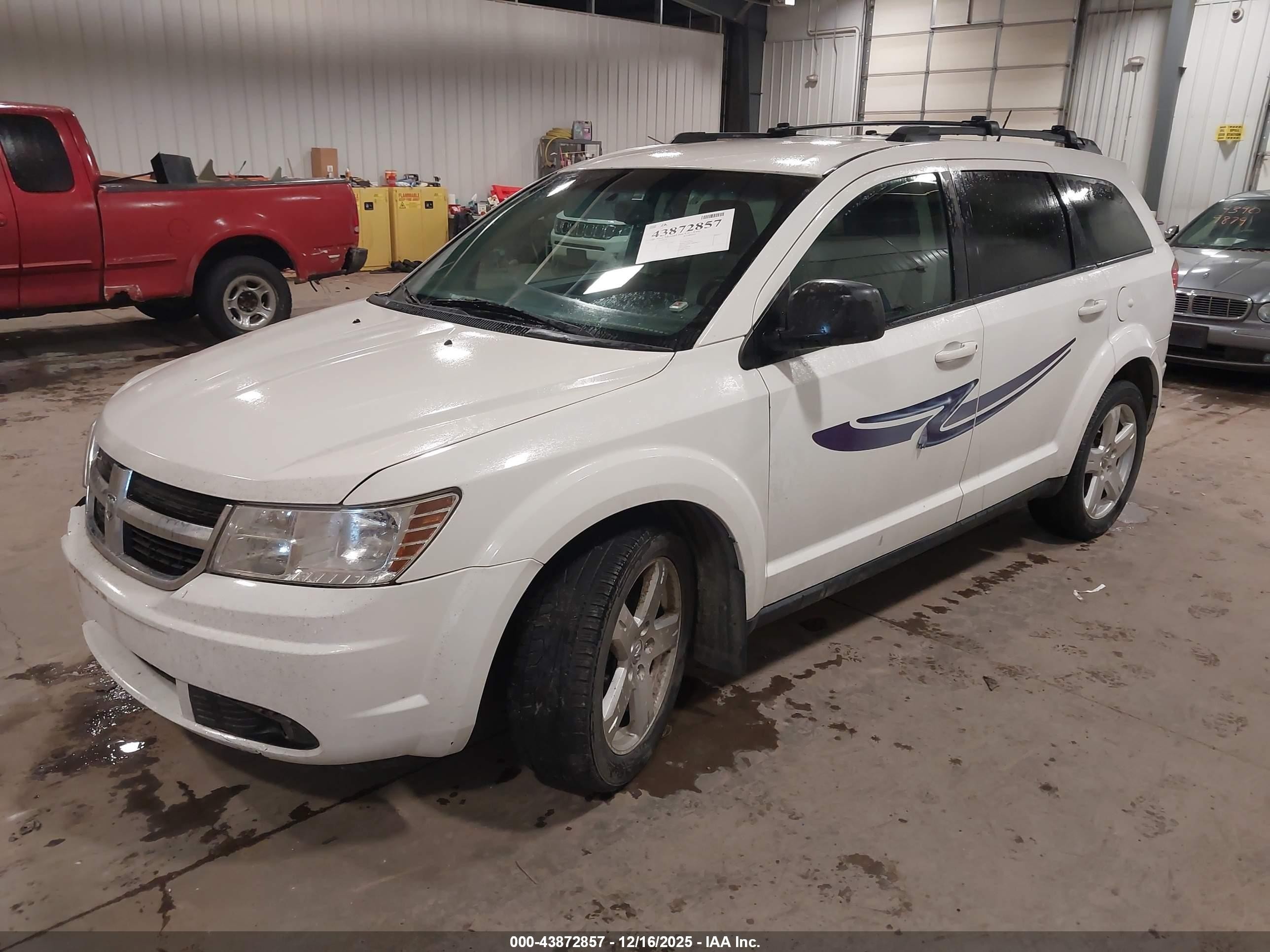 2009 Dodge Journey Sxt White vin: 3D4GH57V19T577001