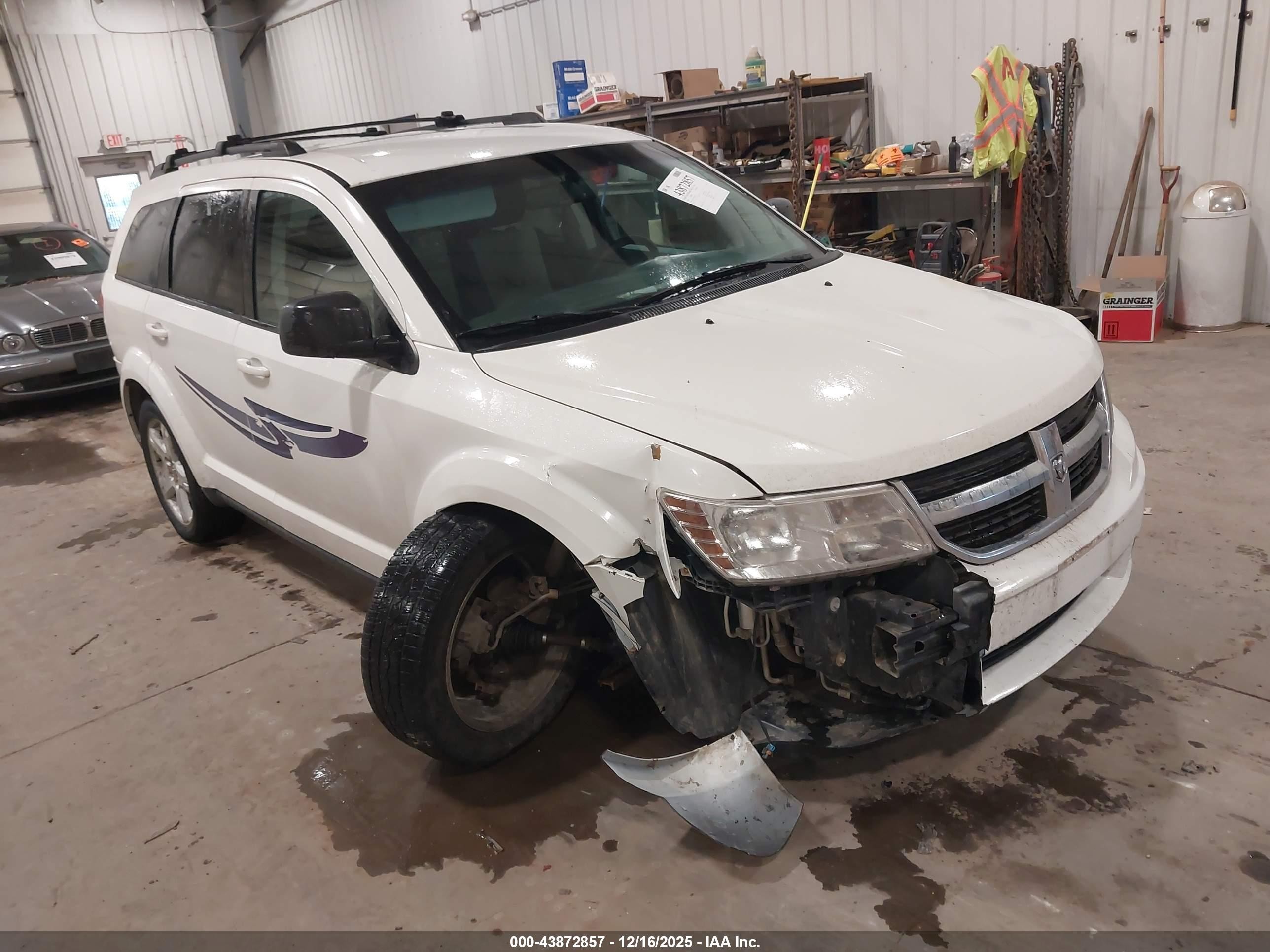 2009 Dodge Journey Sxt White vin: 3D4GH57V19T577001