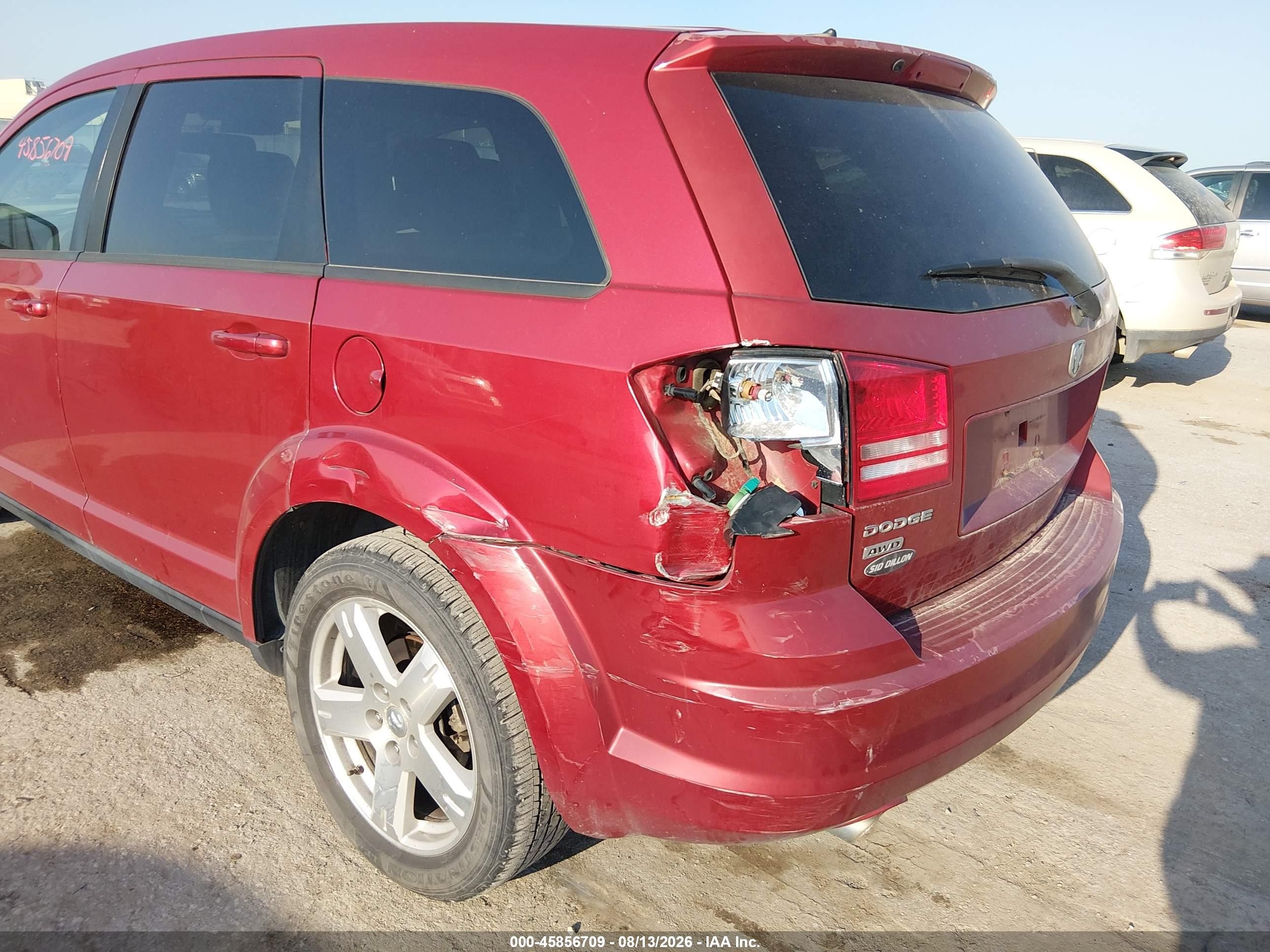 2009 Dodge Journey Sxt Red vin: 3D4GH57V69T583795