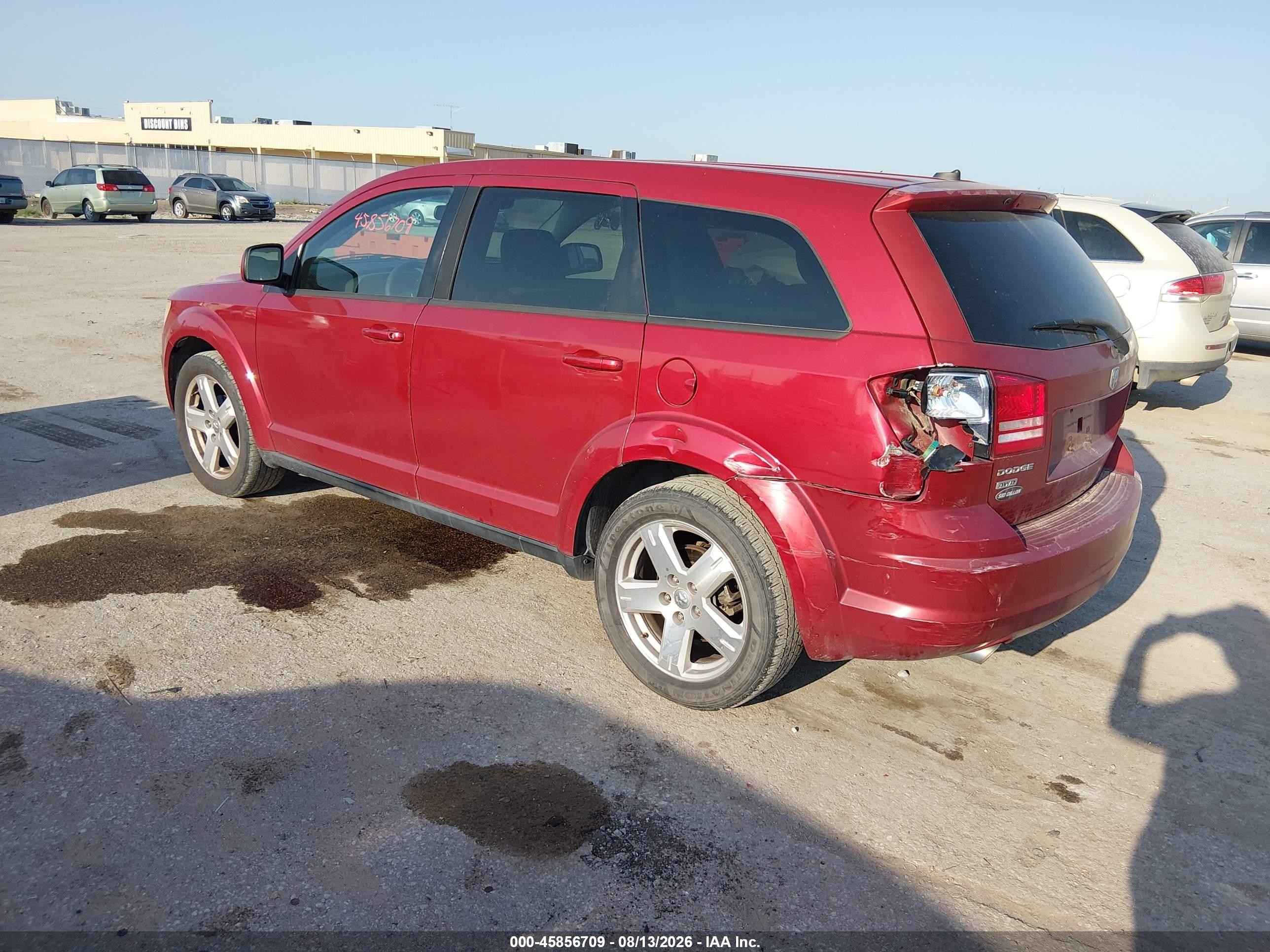 2009 Dodge Journey Sxt Red vin: 3D4GH57V69T583795