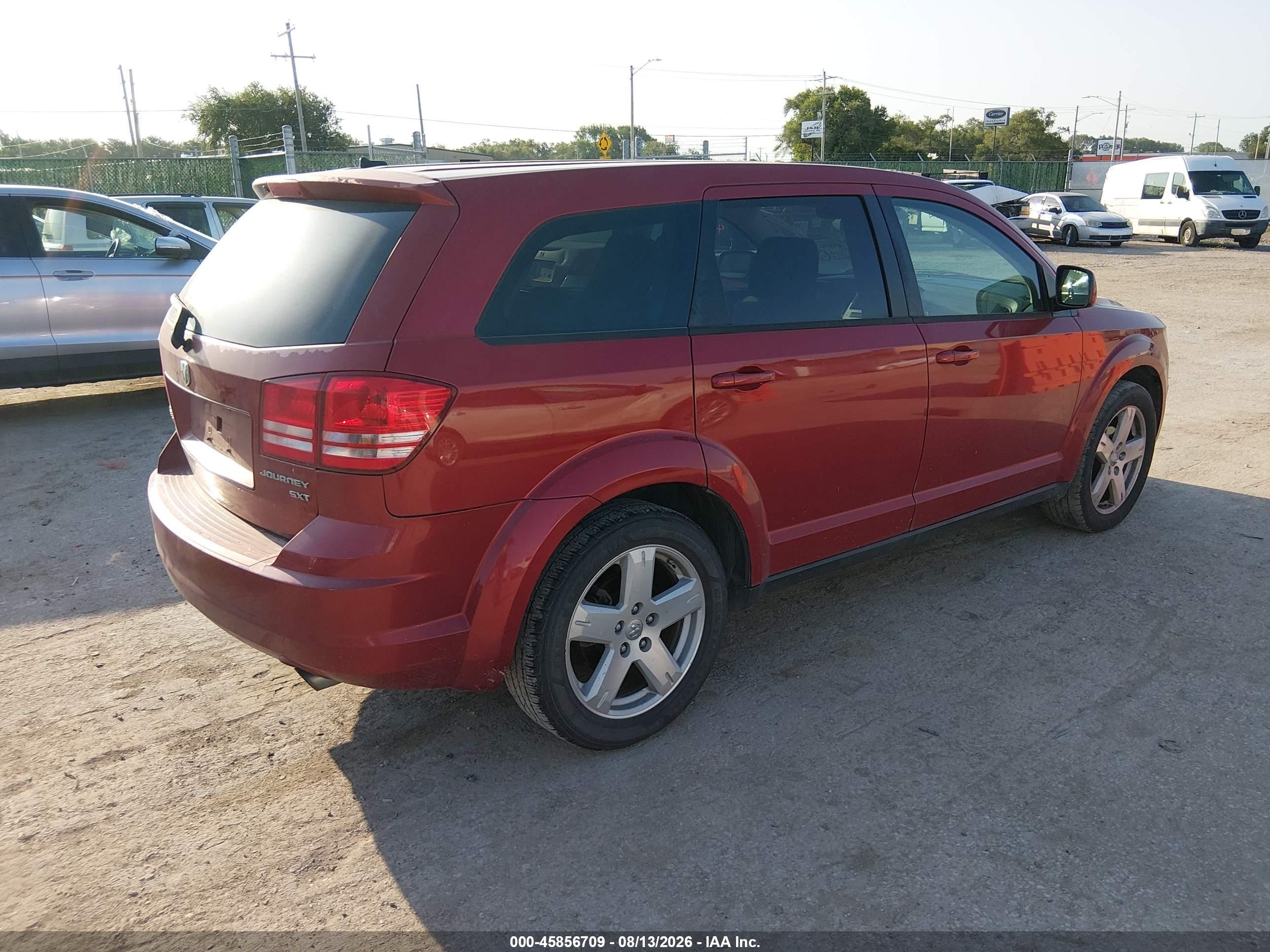 2009 Dodge Journey Sxt Red vin: 3D4GH57V69T583795