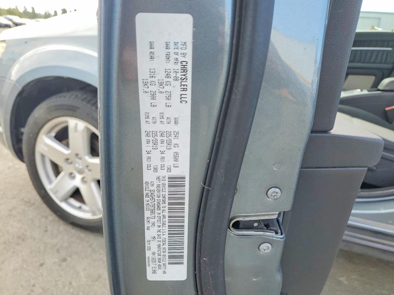 2009 Dodge Journey Sxt Blue vin: 3D4GH57V79T568173