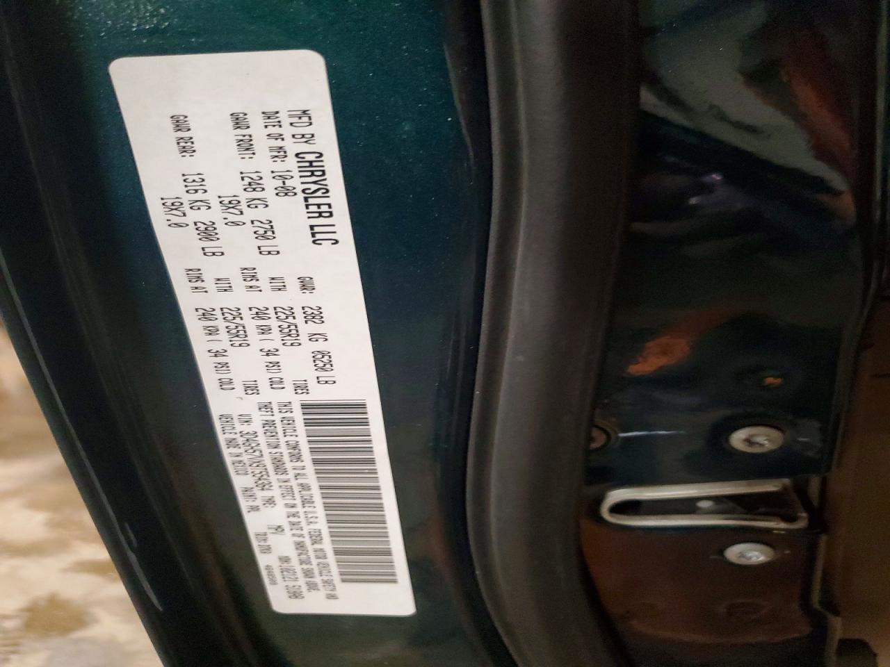 2009 Dodge Journey Sxt Green vin: 3D4GH57VX9T554364
