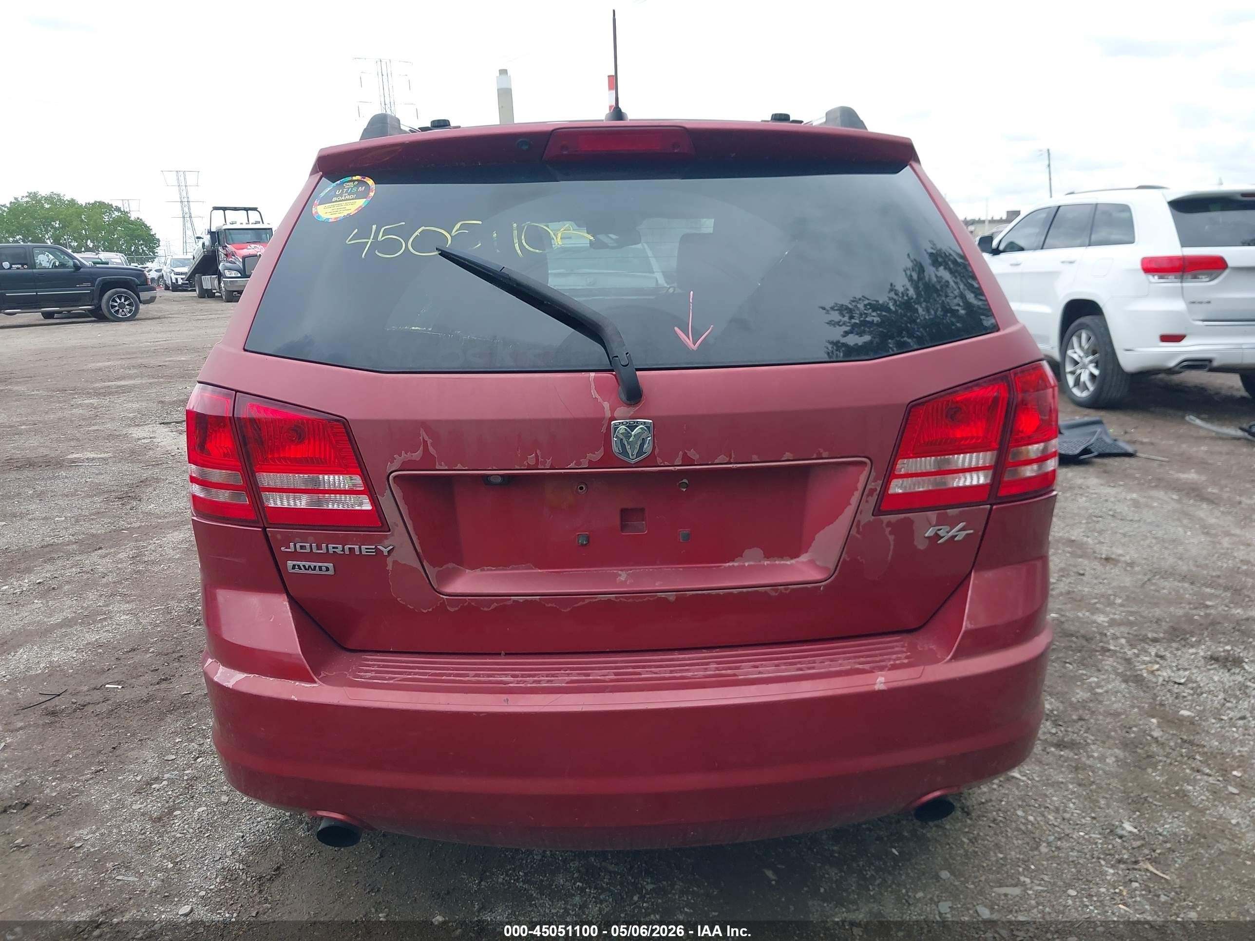 2009 Dodge Journey R/t Red vin: 3D4GH67V59T183751