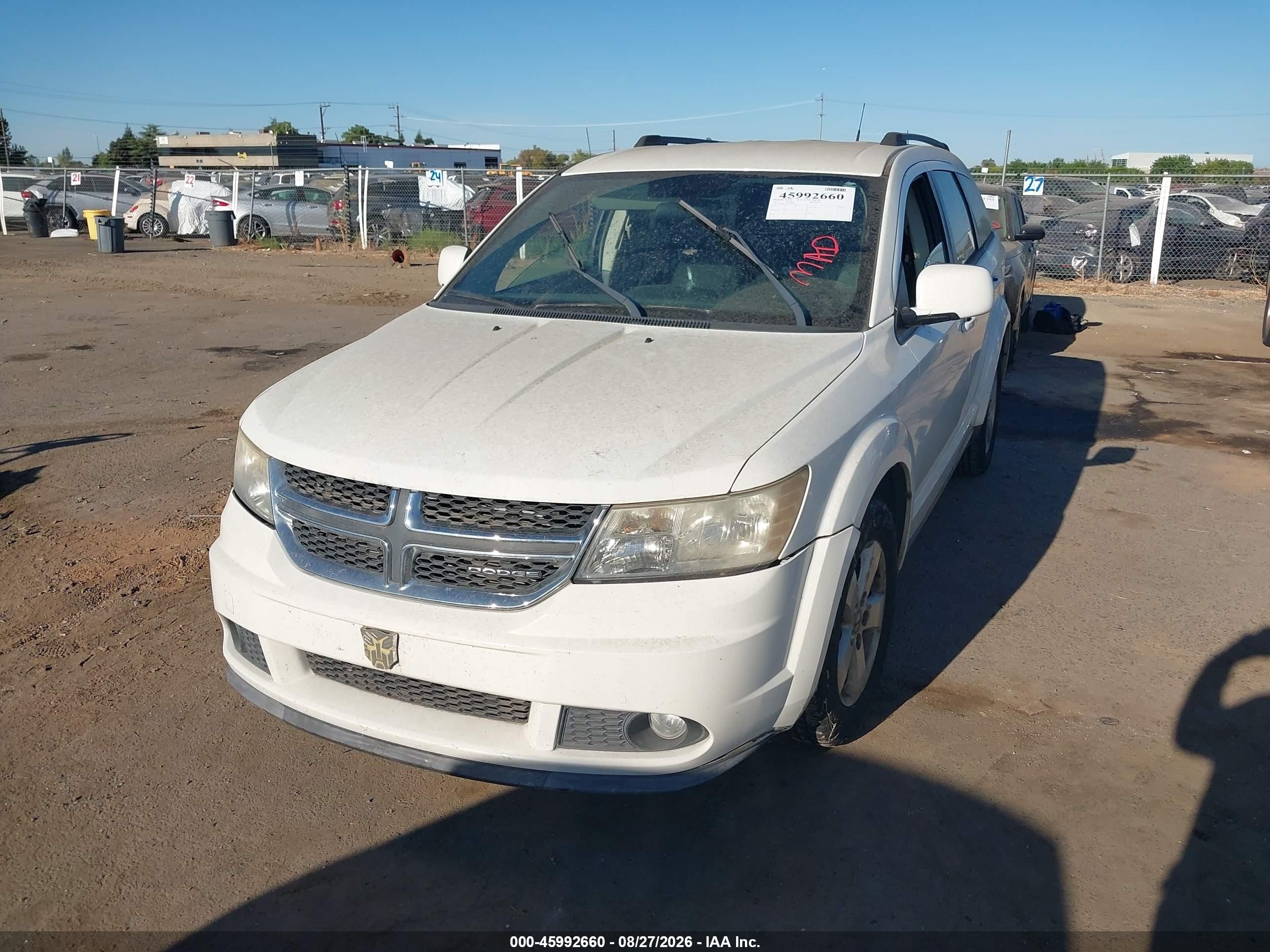 2011 Dodge Journey Mainstreet Белый vin: 3D4PG1FG5BT500586