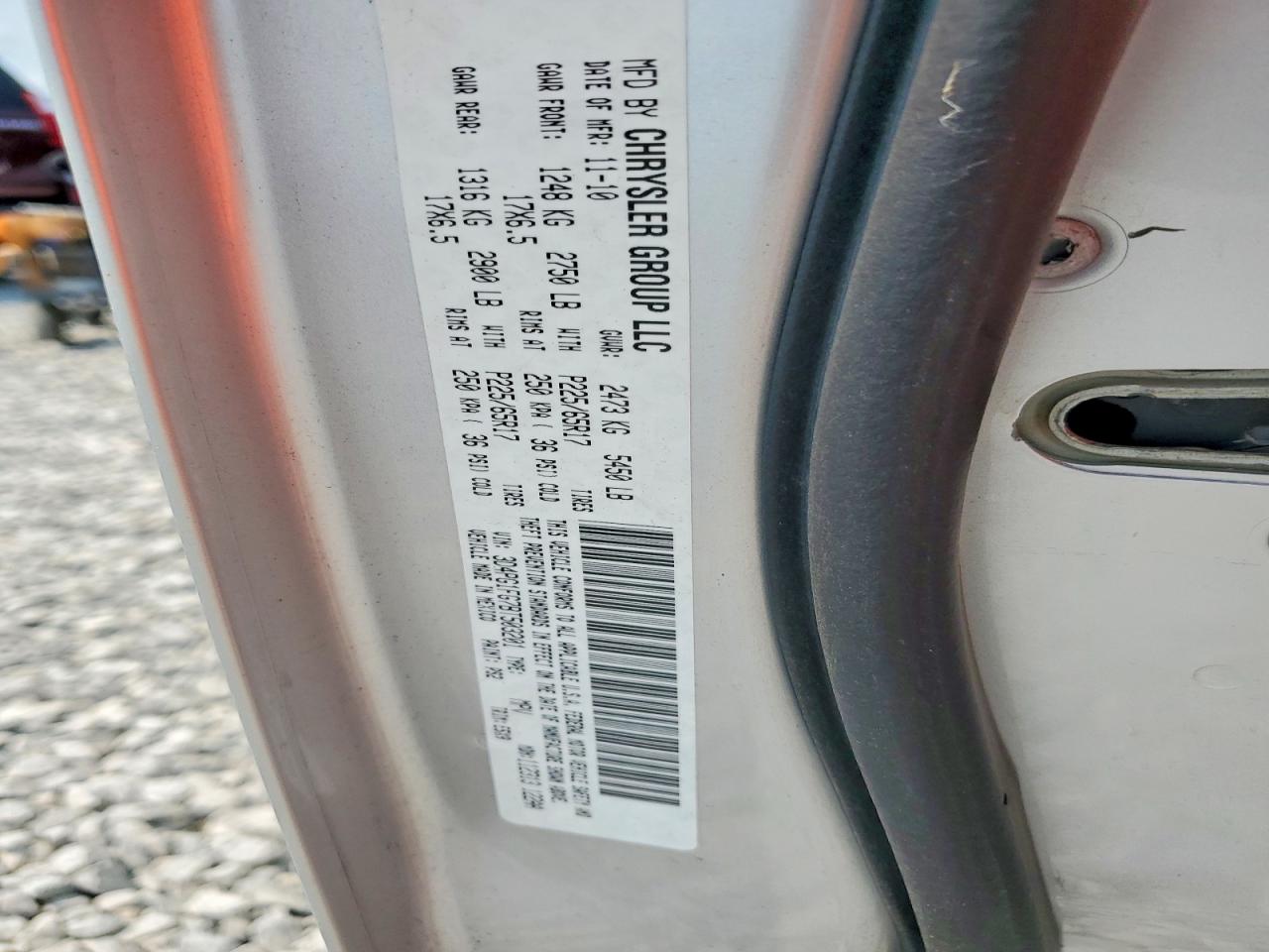 2011 Dodge Journey Mainstreet Silver vin: 3D4PG1FG7BT503201