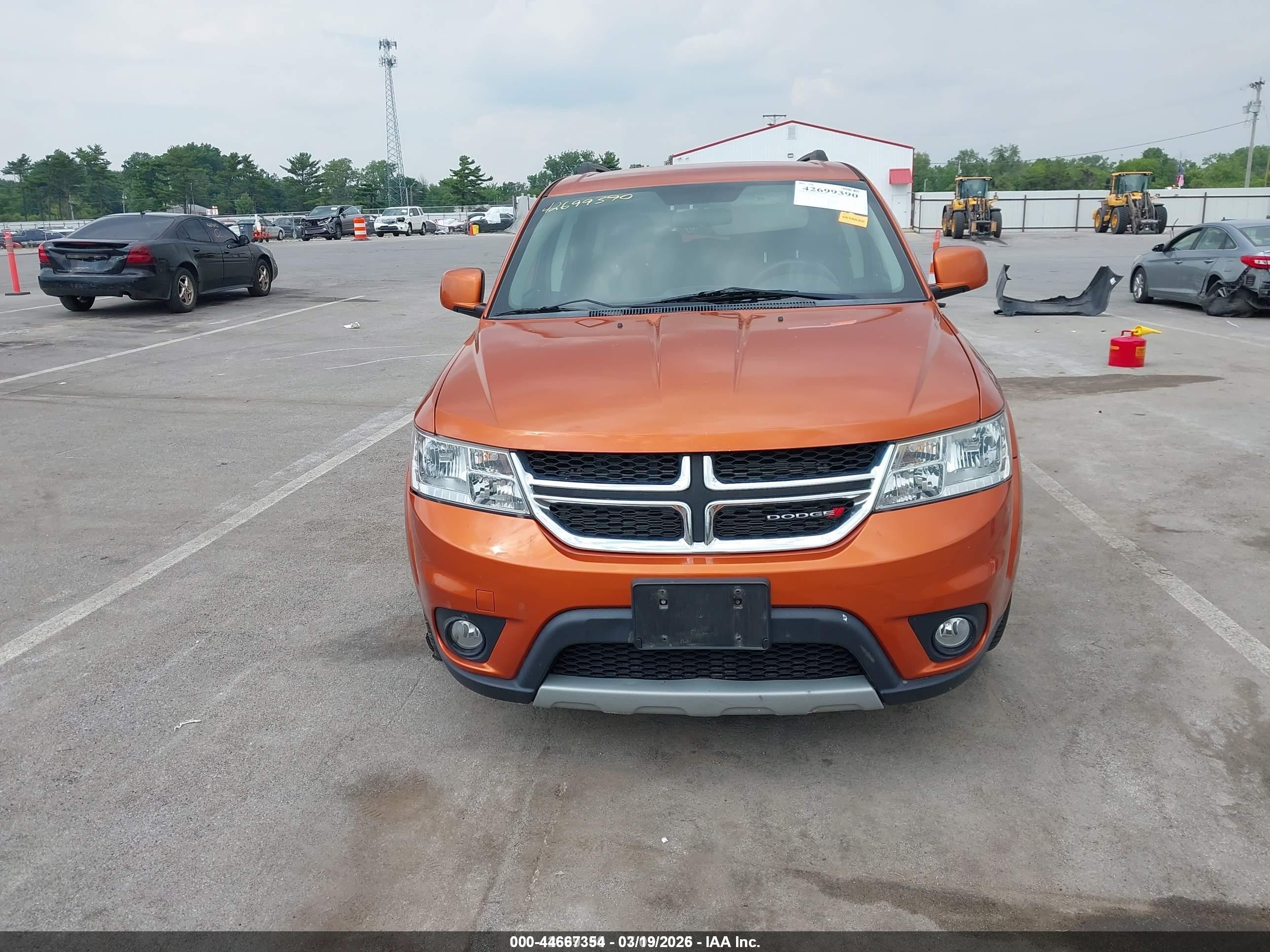 2011 Dodge Journey Mainstreet Orange vin: 3D4PG1FG7BT540894