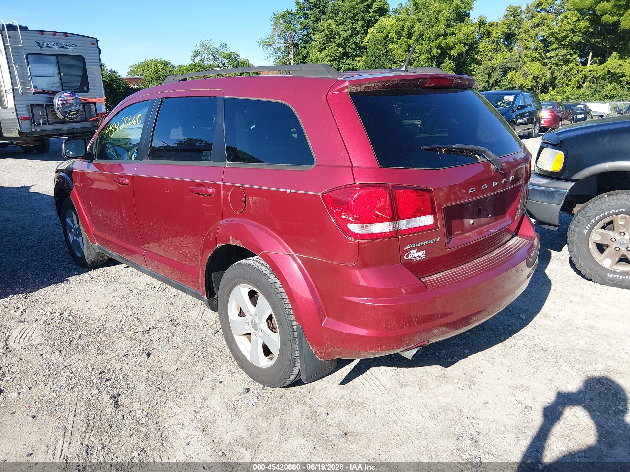 2011 Dodge Journey Mainstreet Red vin: 3D4PG1FGXBT506495