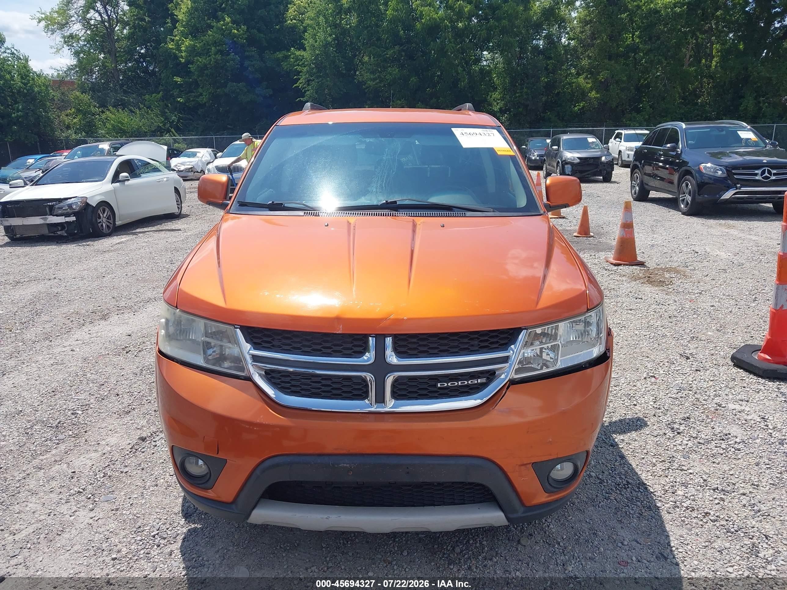 2011 Dodge Journey Mainstreet Оранжевый vin: 3D4PG1FGXBT527928