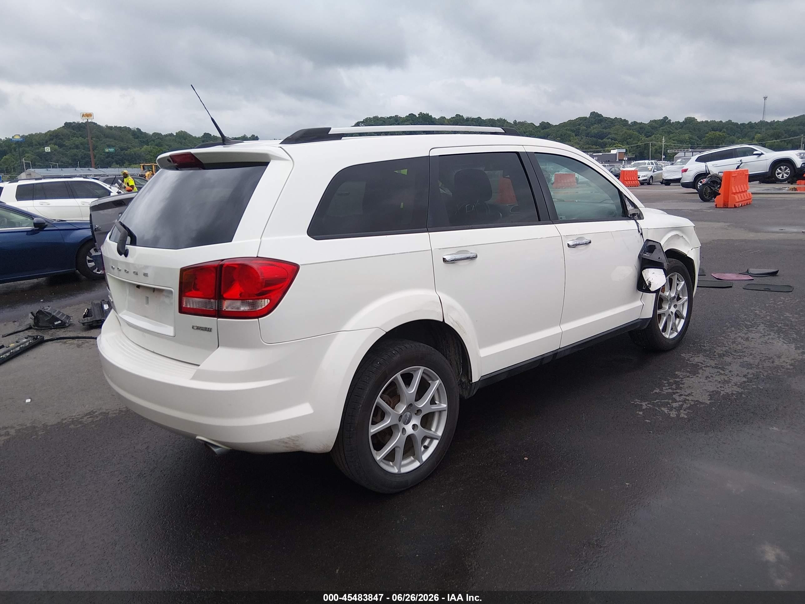 2011 Dodge Journey Crew White vin: 3D4PG3FG5BT515570