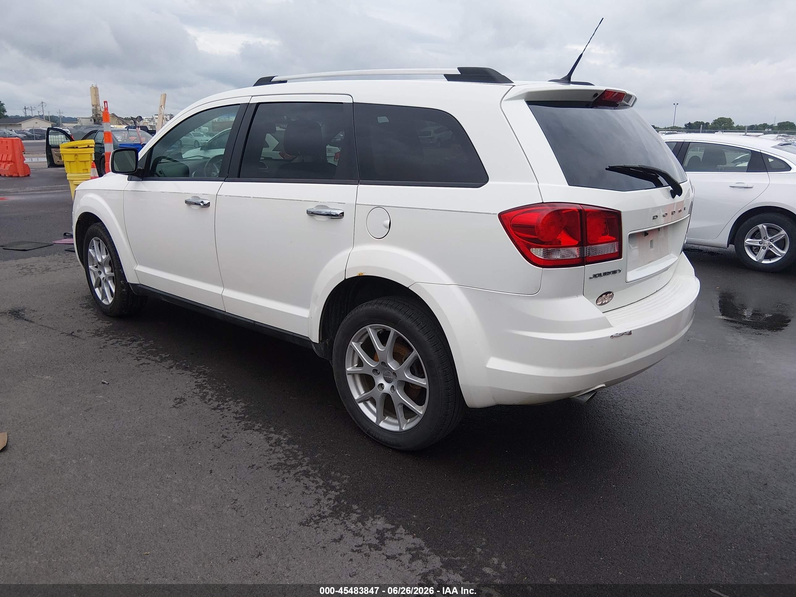 2011 Dodge Journey Crew White vin: 3D4PG3FG5BT515570