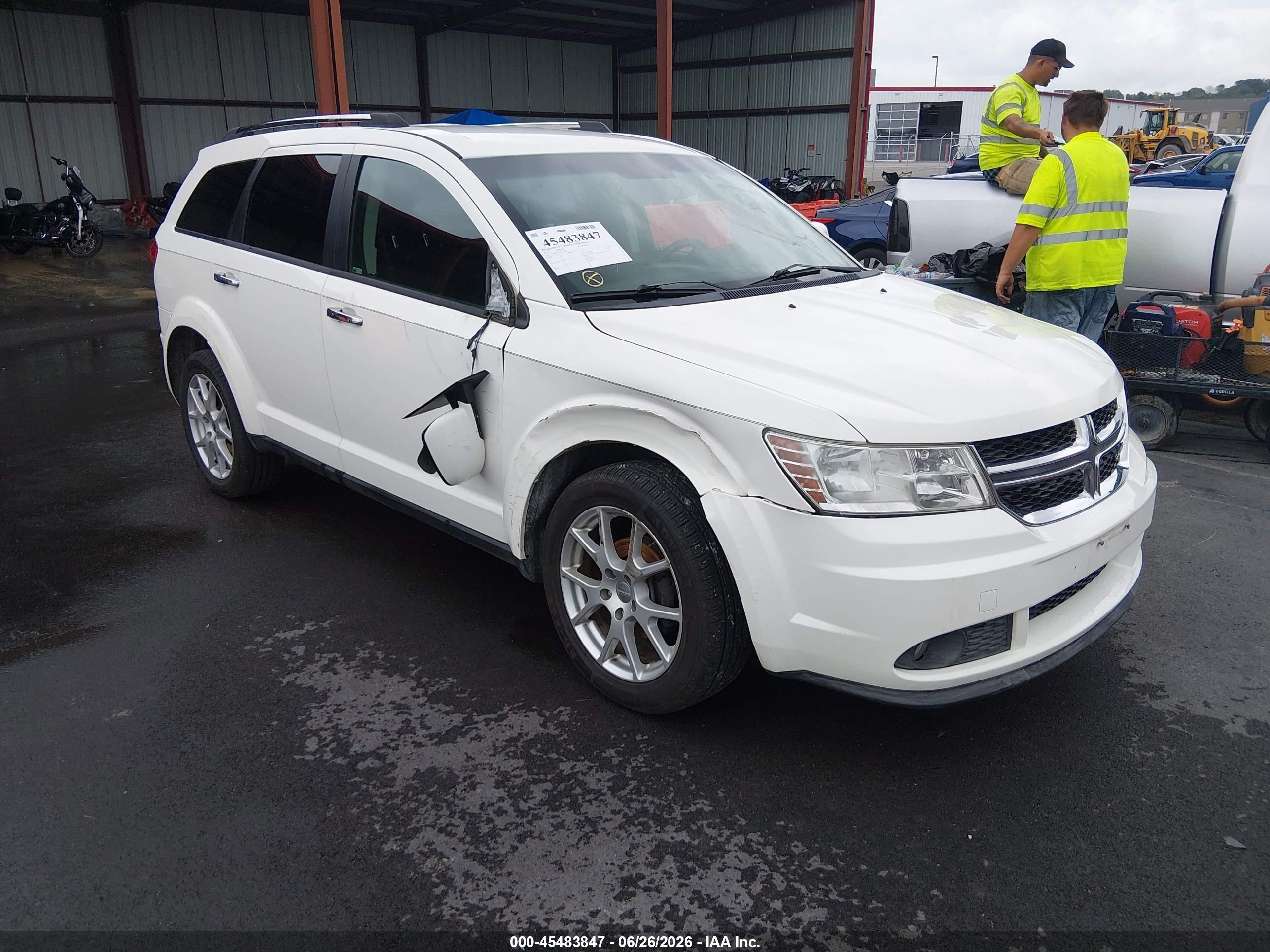 2011 Dodge Journey Crew White vin: 3D4PG3FG5BT515570