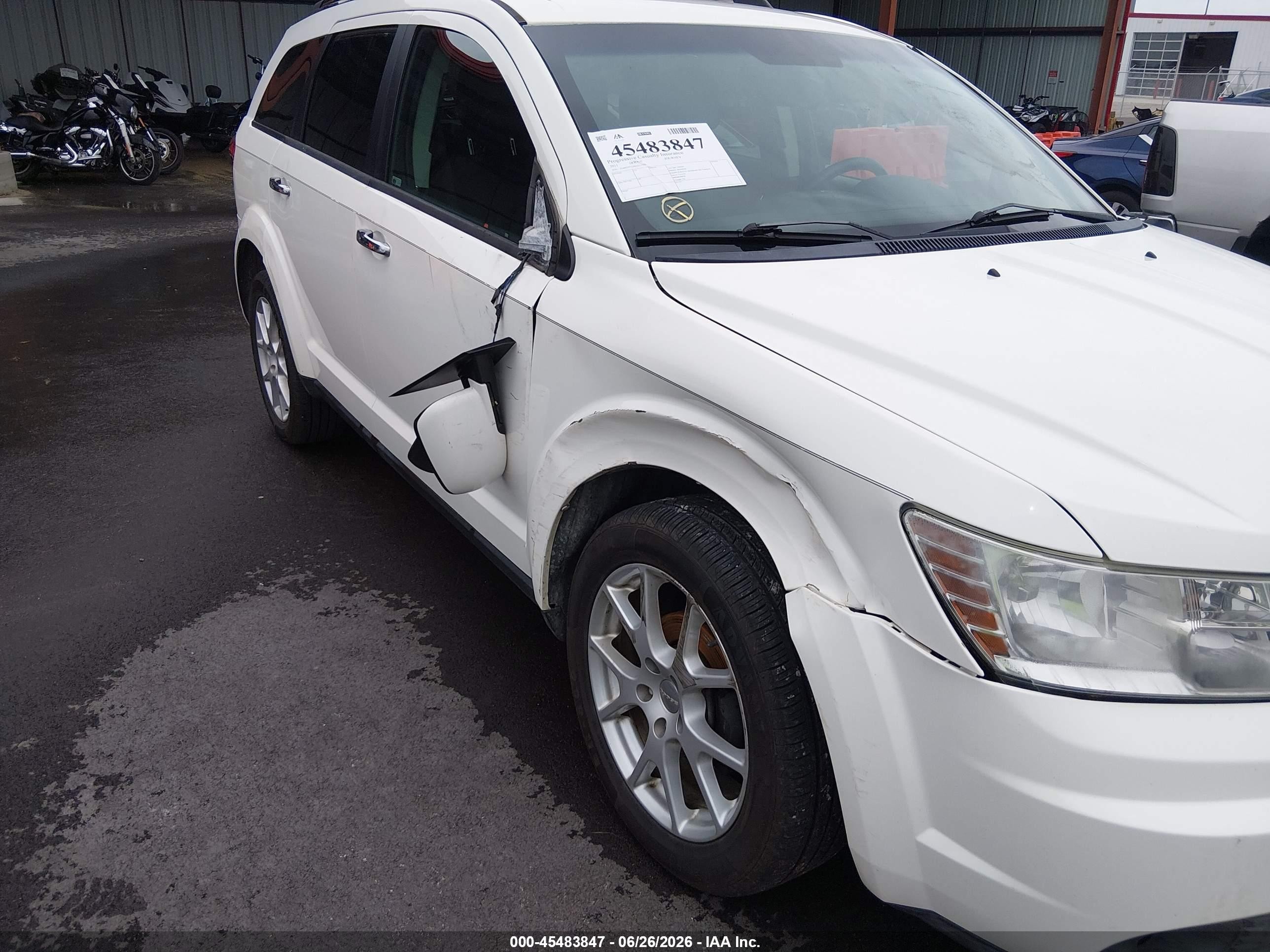 2011 Dodge Journey Crew White vin: 3D4PG3FG5BT515570