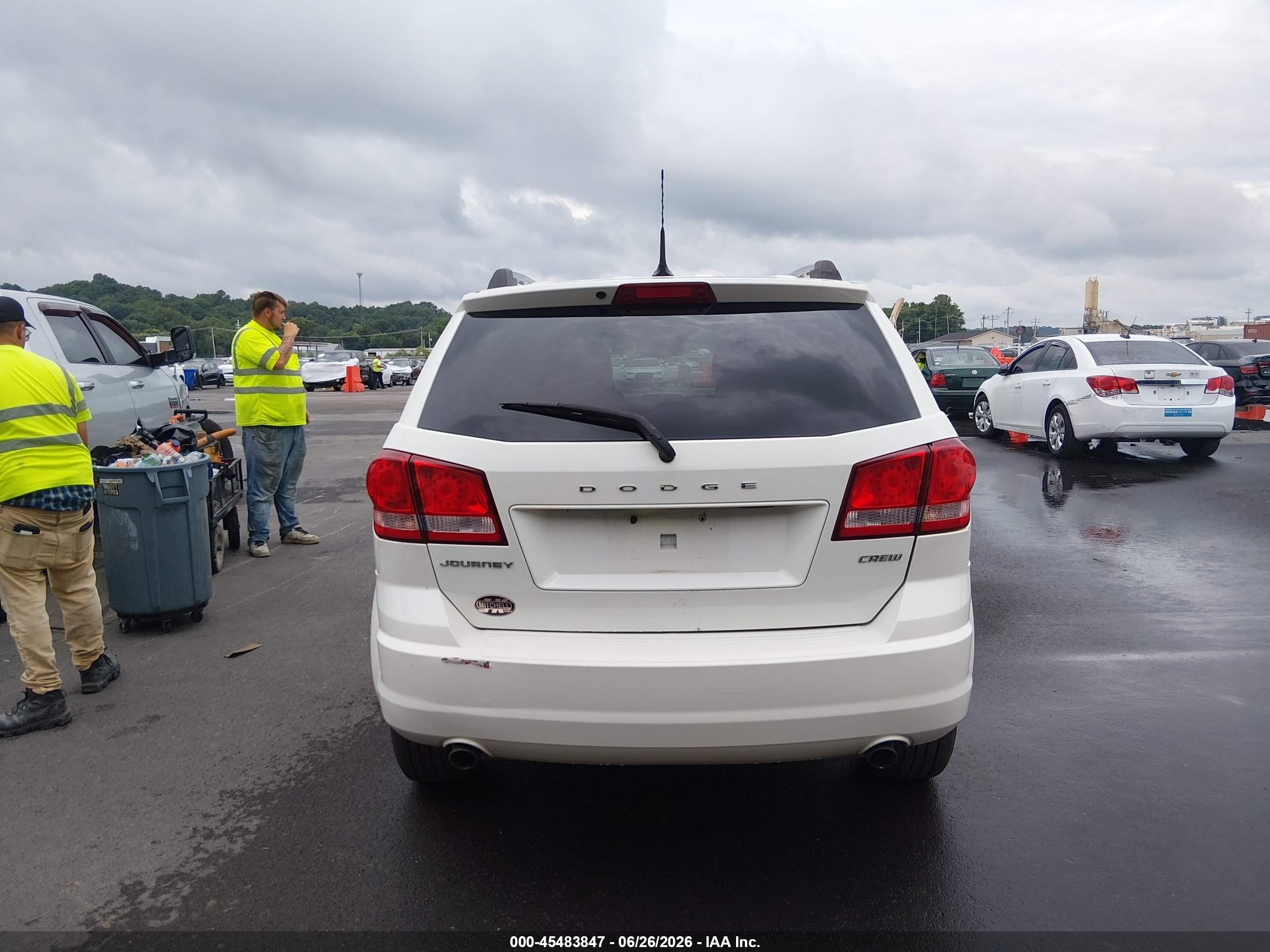2011 Dodge Journey Crew White vin: 3D4PG3FG5BT515570