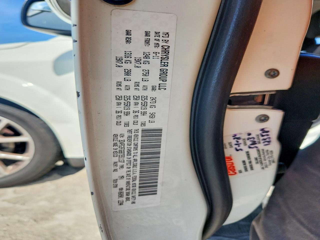 2011 Dodge Journey Crew White vin: 3D4PG3FG6BT551137