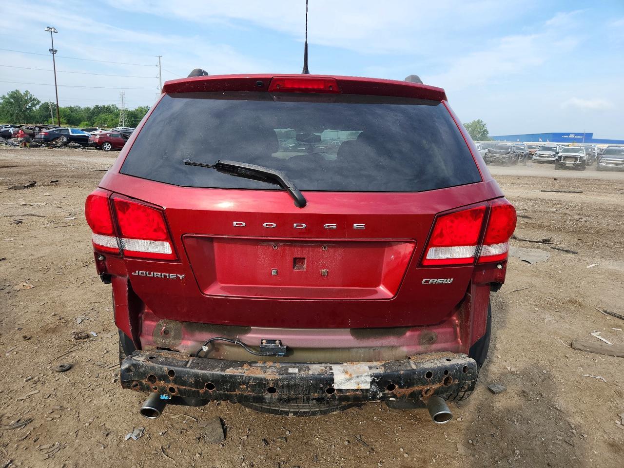 2011 Dodge Journey Crew Burgundy vin: 3D4PG3FG8BT507267