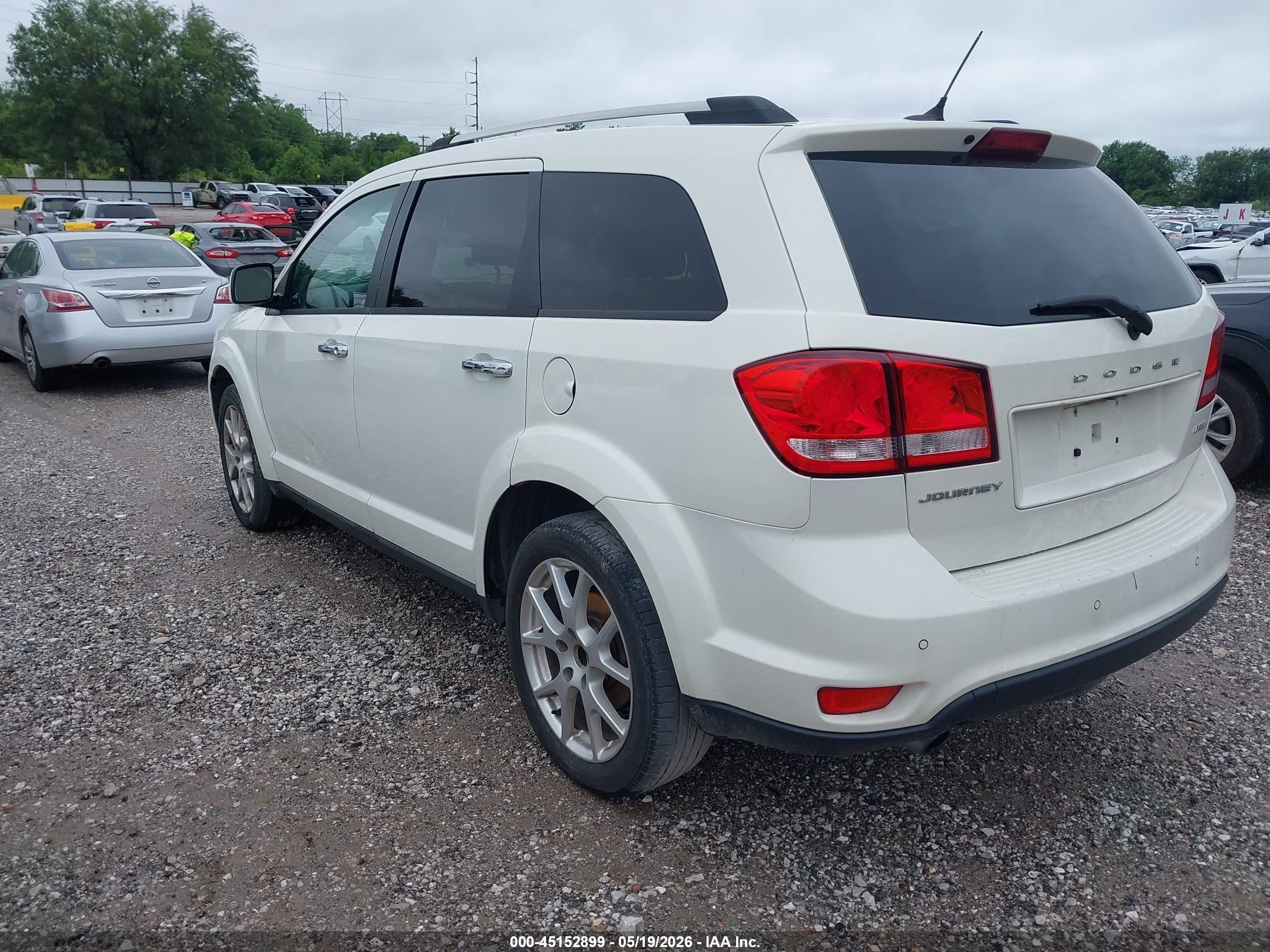 2011 Dodge Journey Crew White vin: 3D4PG3FGXBT553358