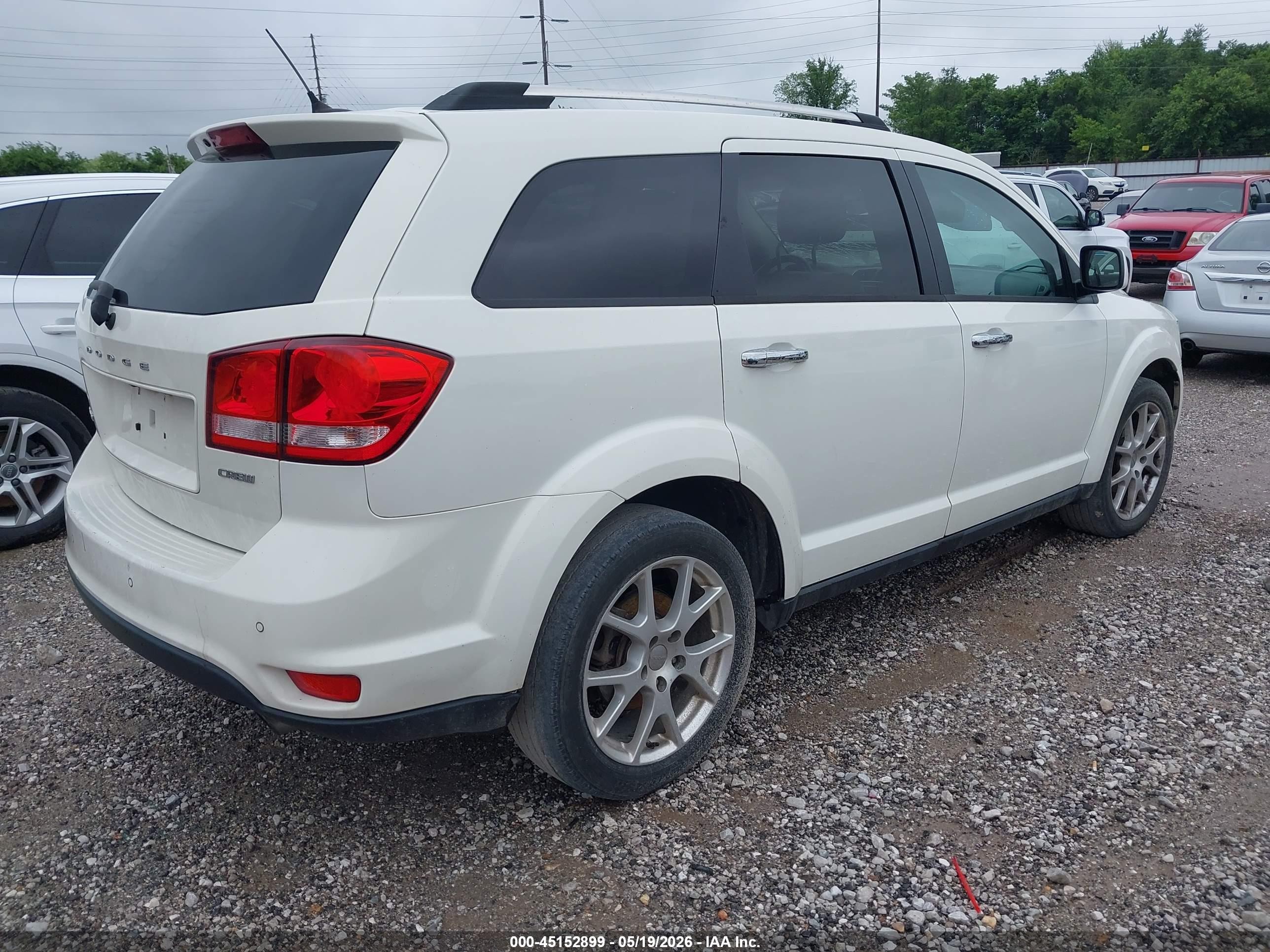 2011 Dodge Journey Crew White vin: 3D4PG3FGXBT553358