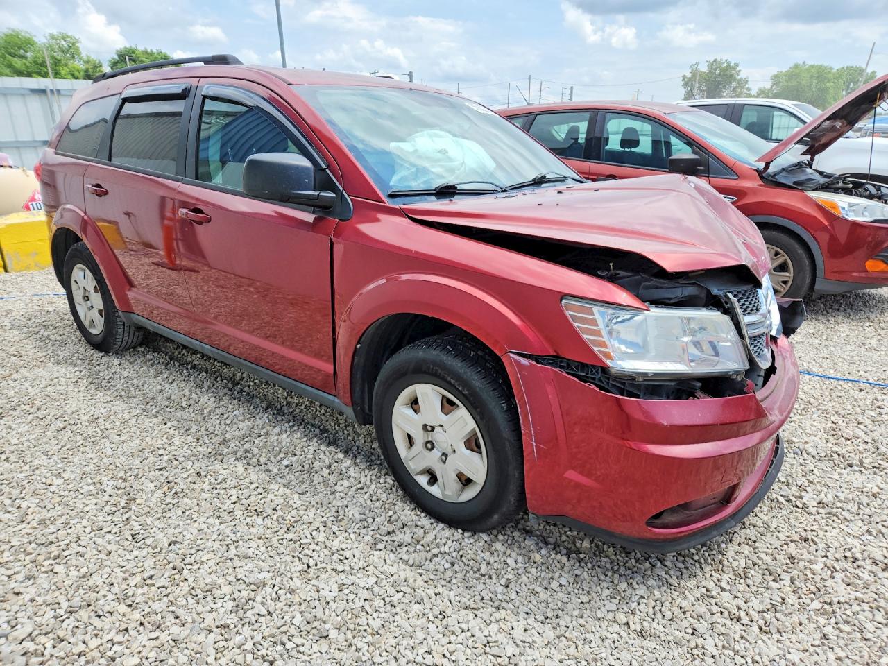 2011 Dodge Journey Express Burgundy vin: 3D4PG4FB0BT544548