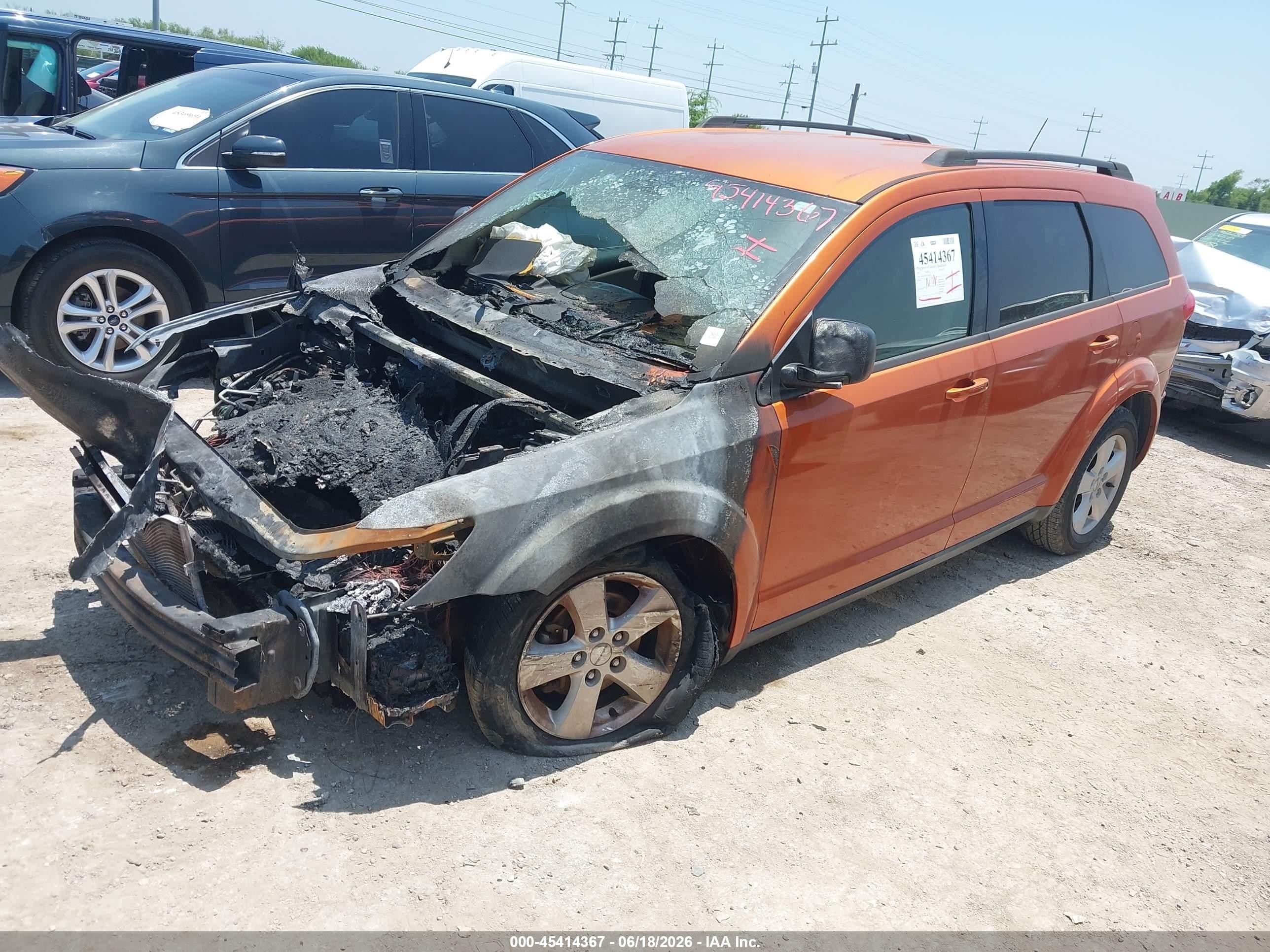 2011 Dodge Journey Express Orange vin: 3D4PG4FB2BT556961