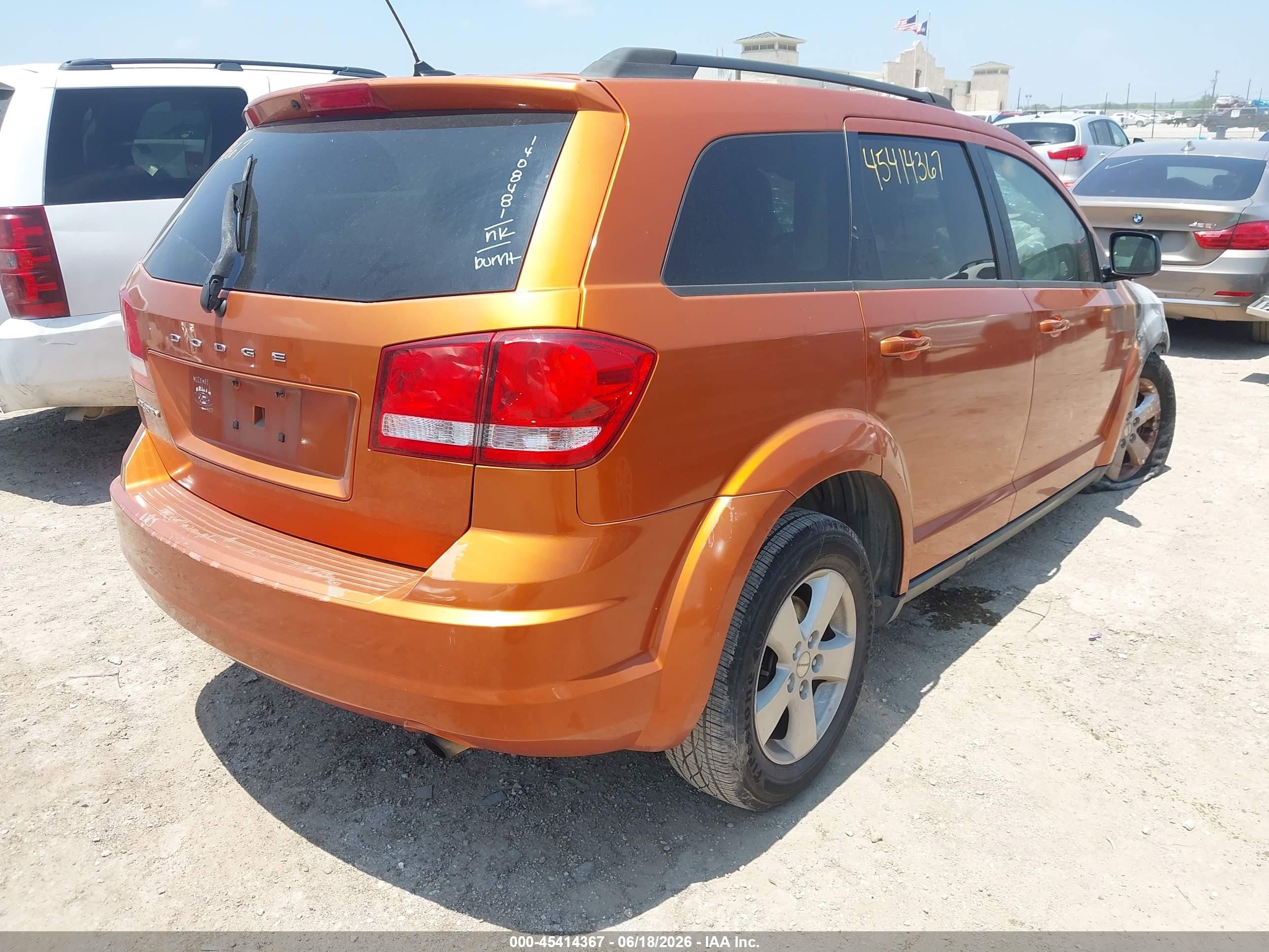 2011 Dodge Journey Express Orange vin: 3D4PG4FB2BT556961