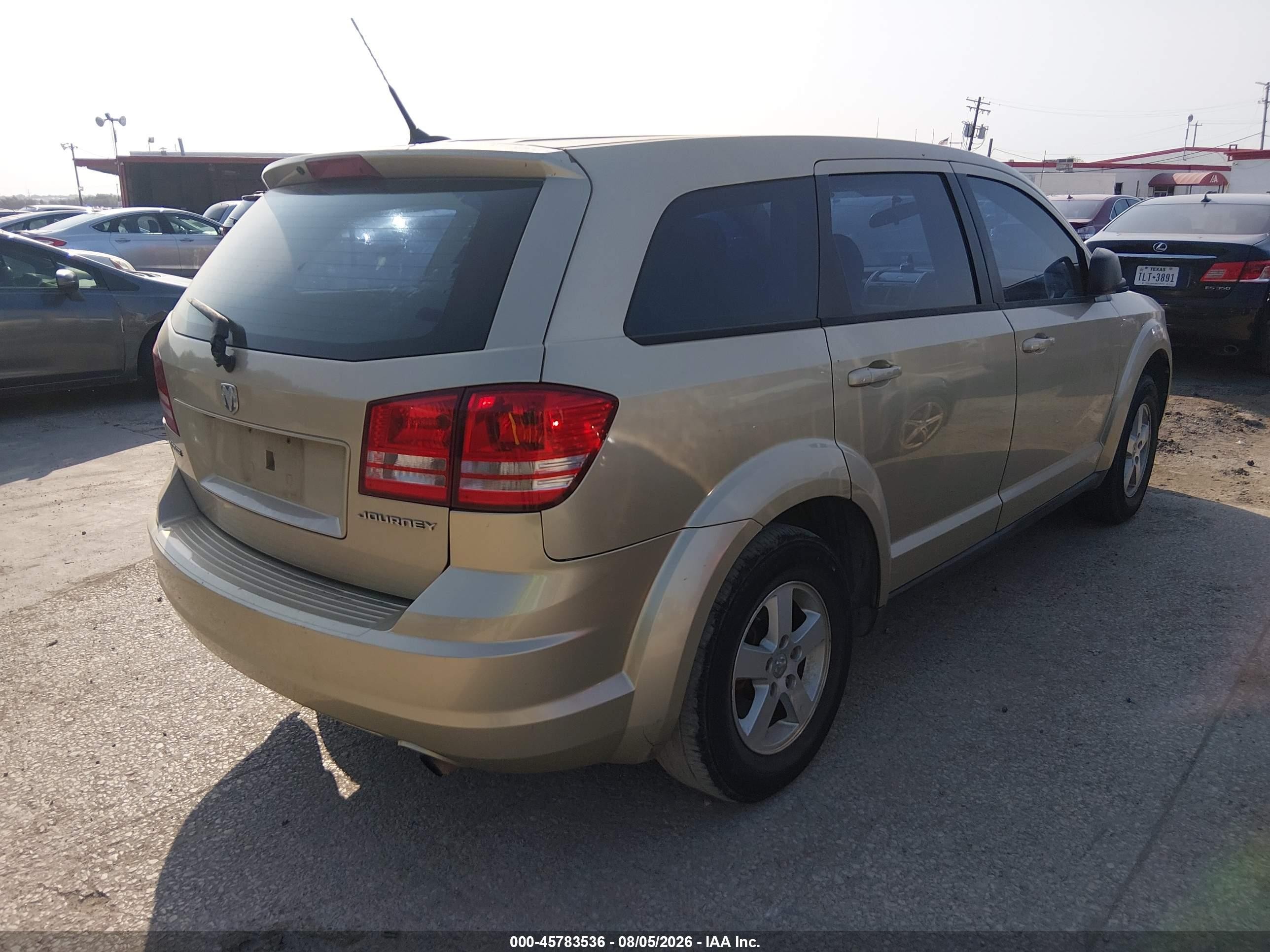 2010 Dodge Journey Se Gold vin: 3D4PG4FB3AT109120