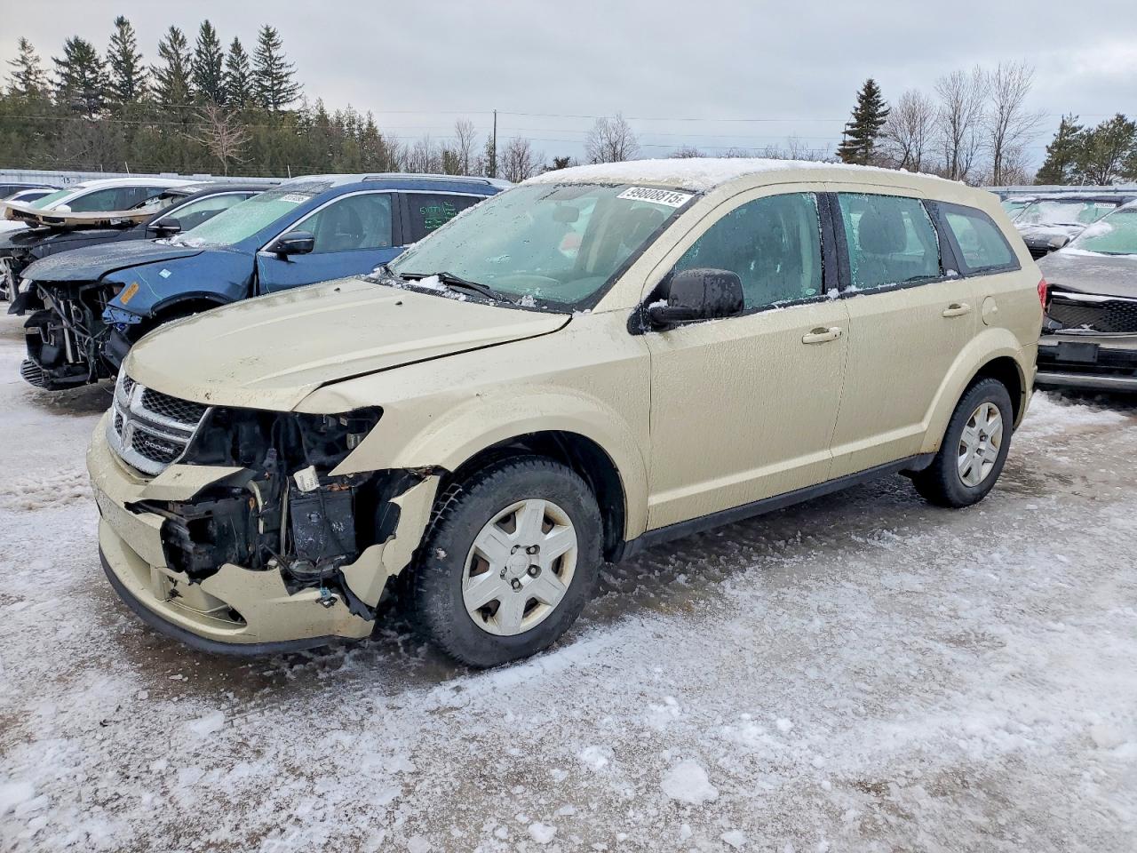 2011 Dodge Journey Express Beige vin: 3D4PG4FB4BT559067