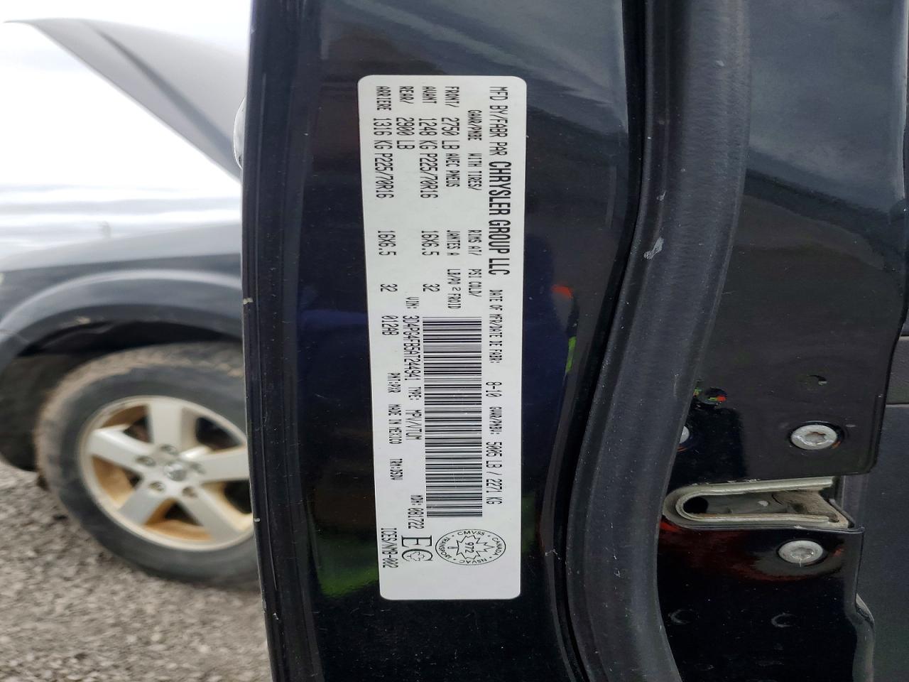 2010 Dodge Journey Черный vin: 3D4PG4FB5AT244941