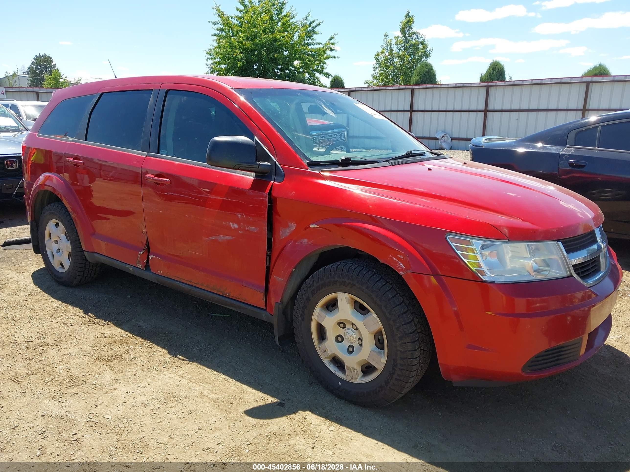 2010 Dodge Journey Se Красный vin: 3D4PG4FB5AT269855