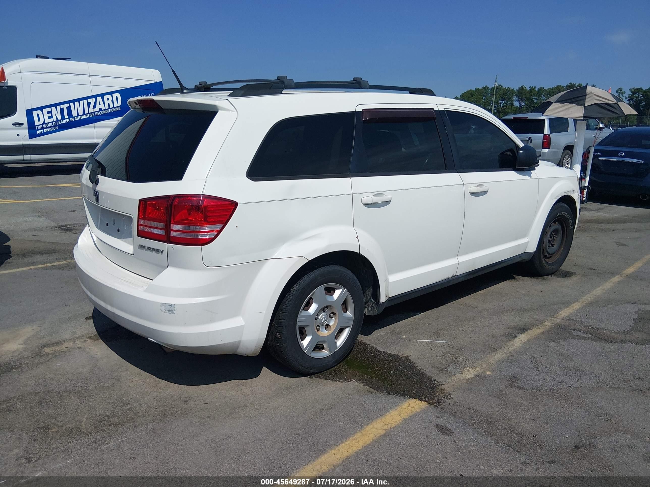 2010 Dodge Journey Se Белый vin: 3D4PG4FBXAT115982