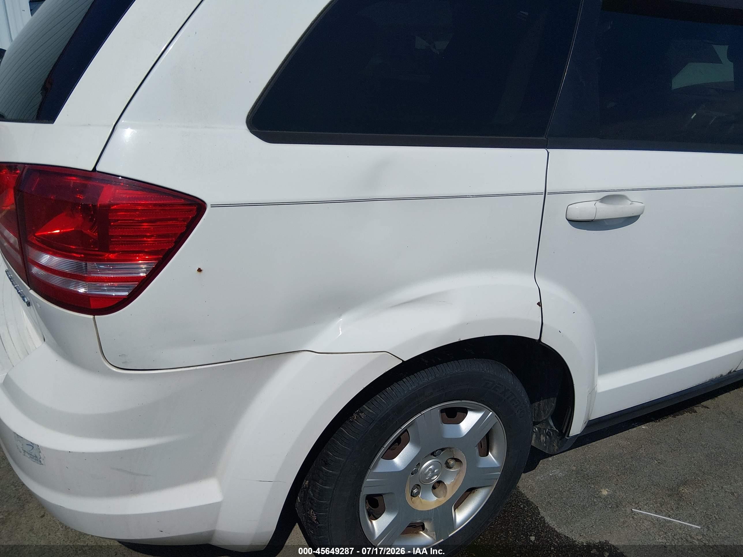 2010 Dodge Journey Se Белый vin: 3D4PG4FBXAT115982