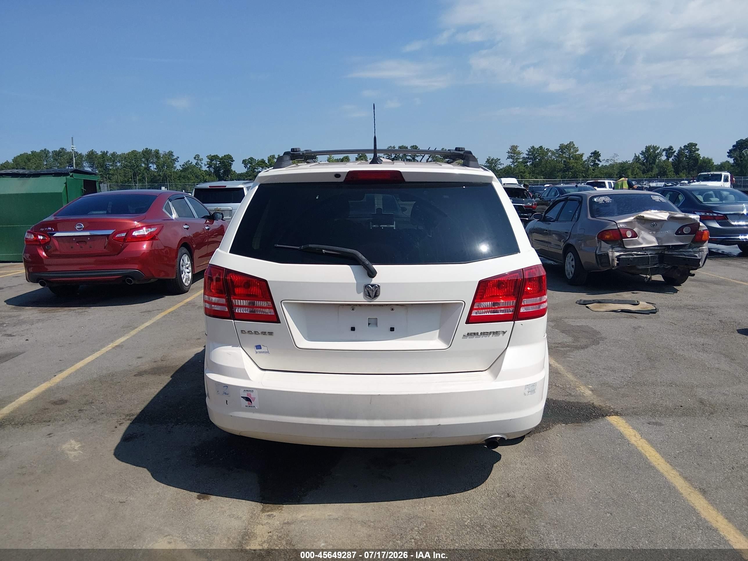 2010 Dodge Journey Se Белый vin: 3D4PG4FBXAT115982