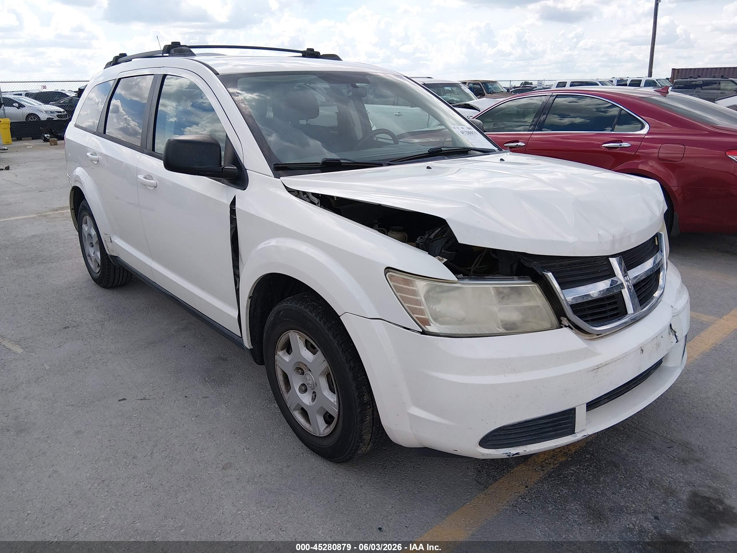 2010 Dodge Journey Se White vin: 3D4PG4FBXAT136394