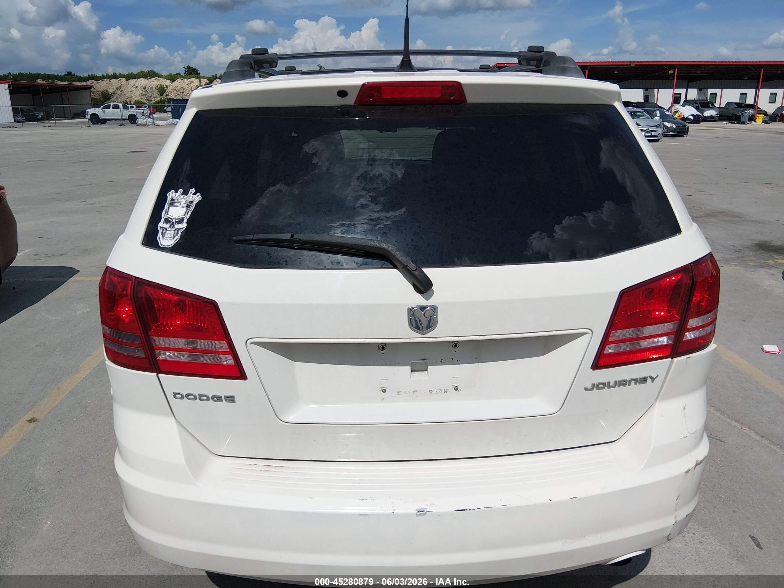 2010 Dodge Journey Se White vin: 3D4PG4FBXAT136394