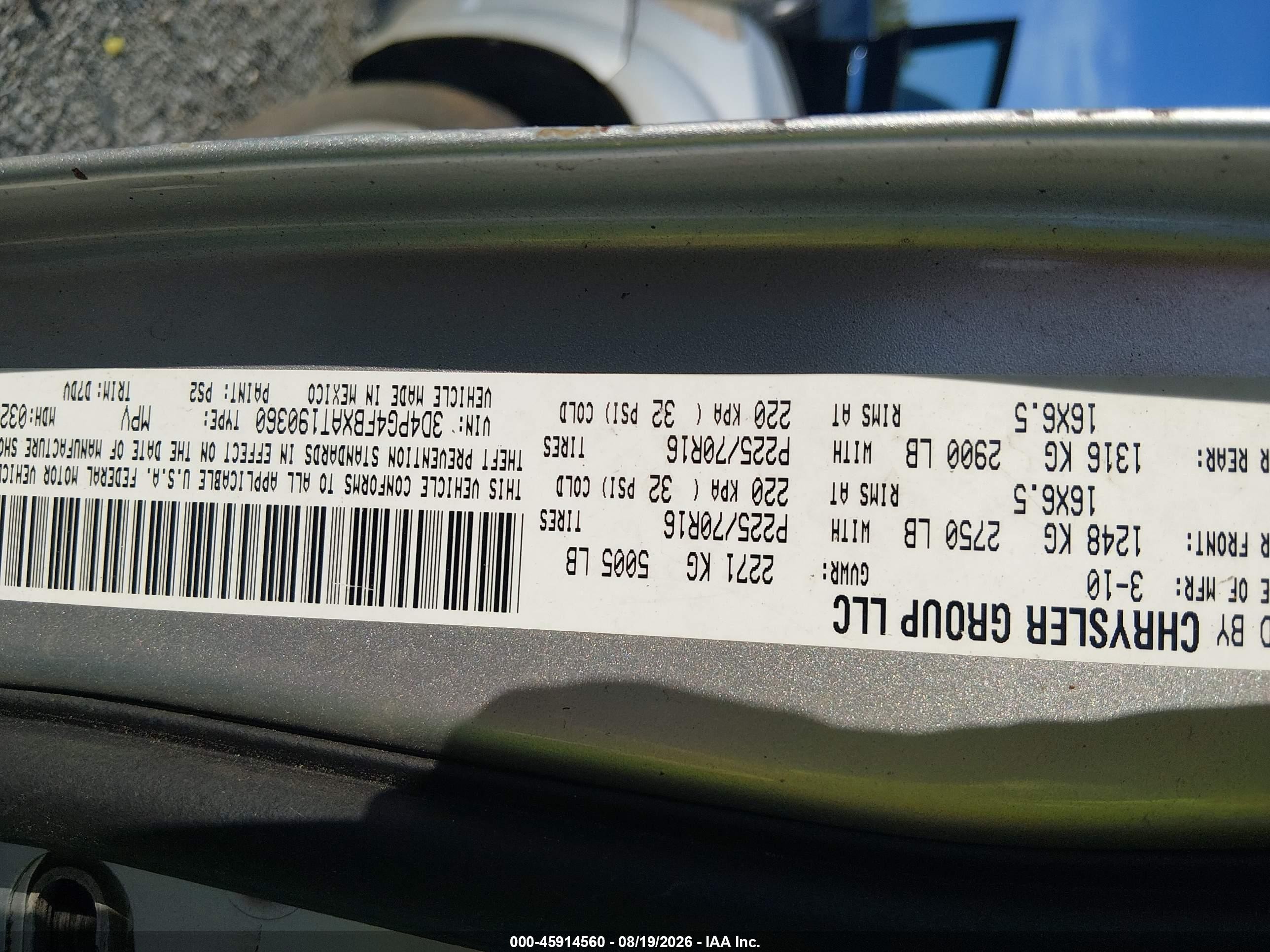 2010 Dodge Journey Se Silver vin: 3D4PG4FBXAT190360