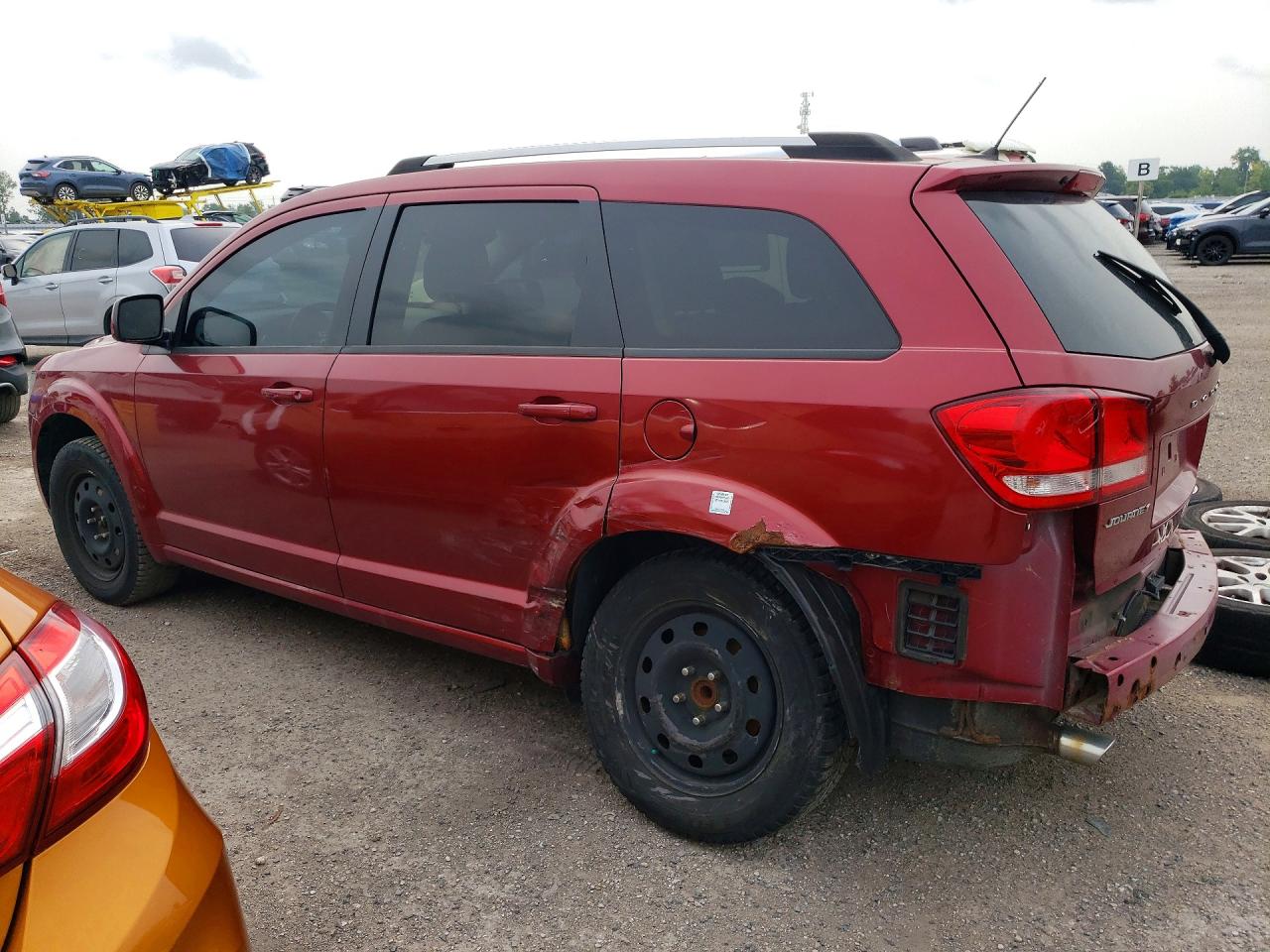 2011 Dodge Journey Sxt Red vin: 3D4PG5FG5BT544353