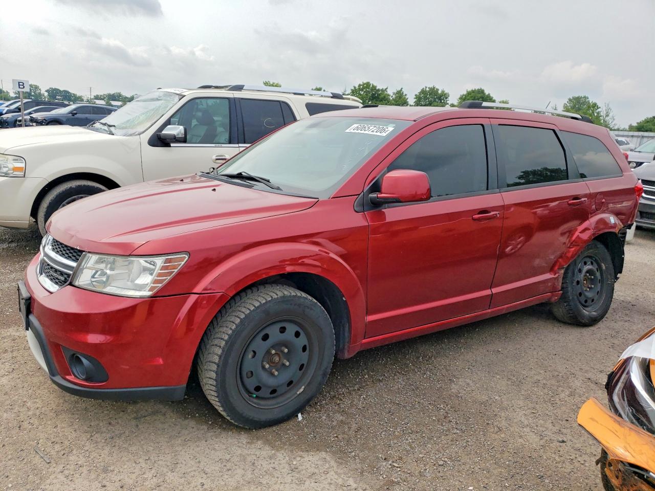 2011 Dodge Journey Sxt Red vin: 3D4PG5FG5BT544353