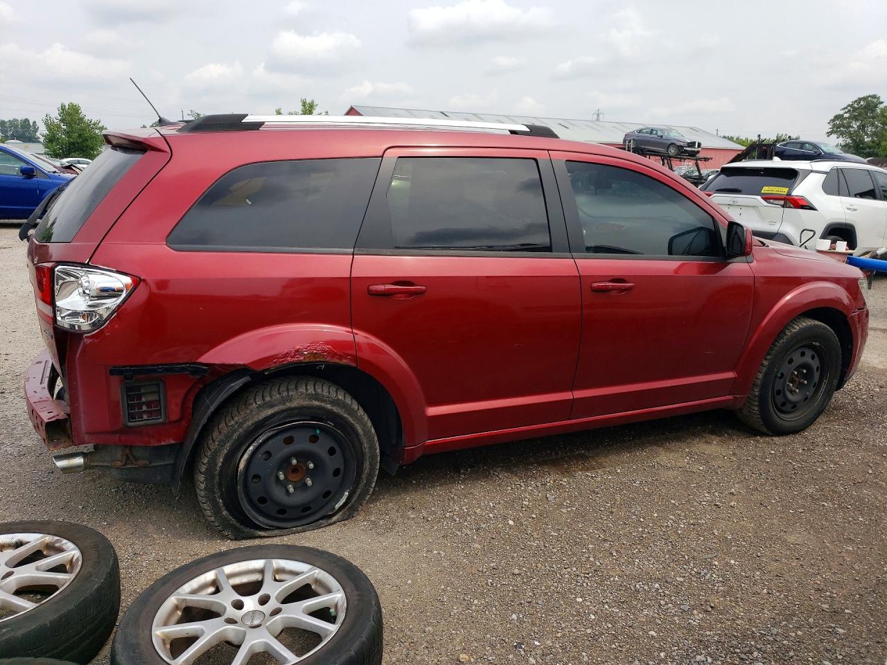 2011 Dodge Journey Sxt Red vin: 3D4PG5FG5BT544353