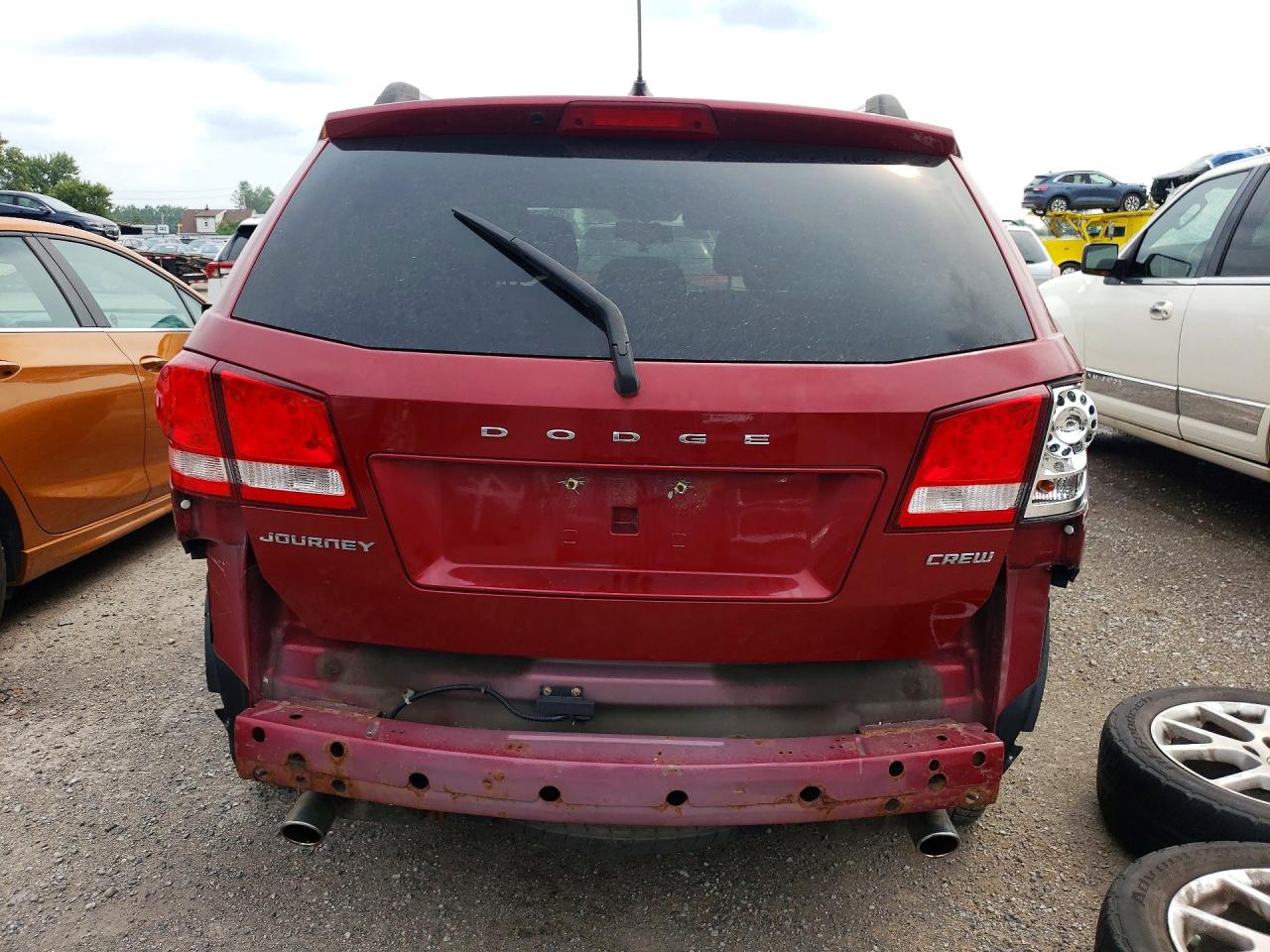 2011 Dodge Journey Sxt Red vin: 3D4PG5FG5BT544353