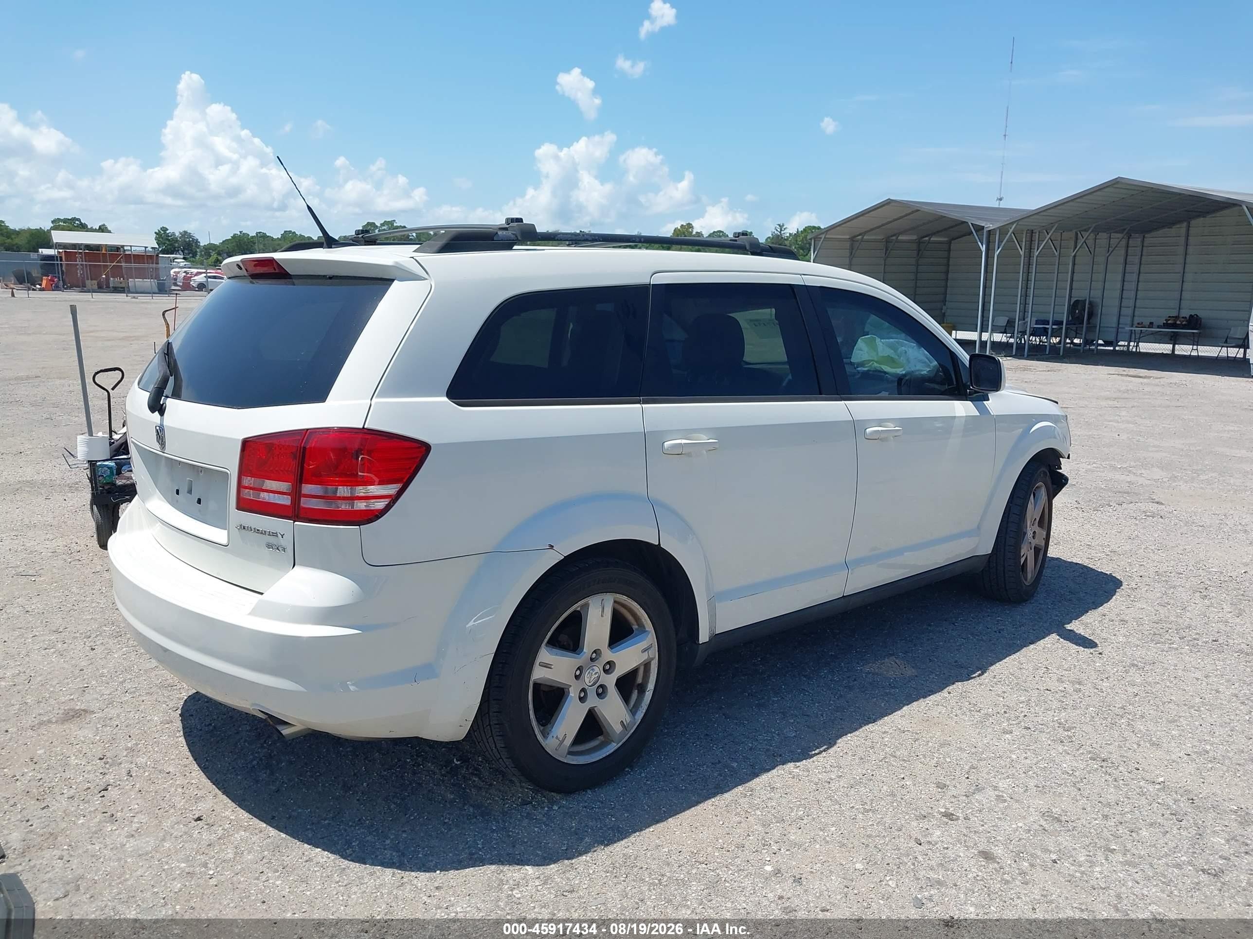 2010 Dodge Journey Sxt Белый vin: 3D4PG5FV1AT116826