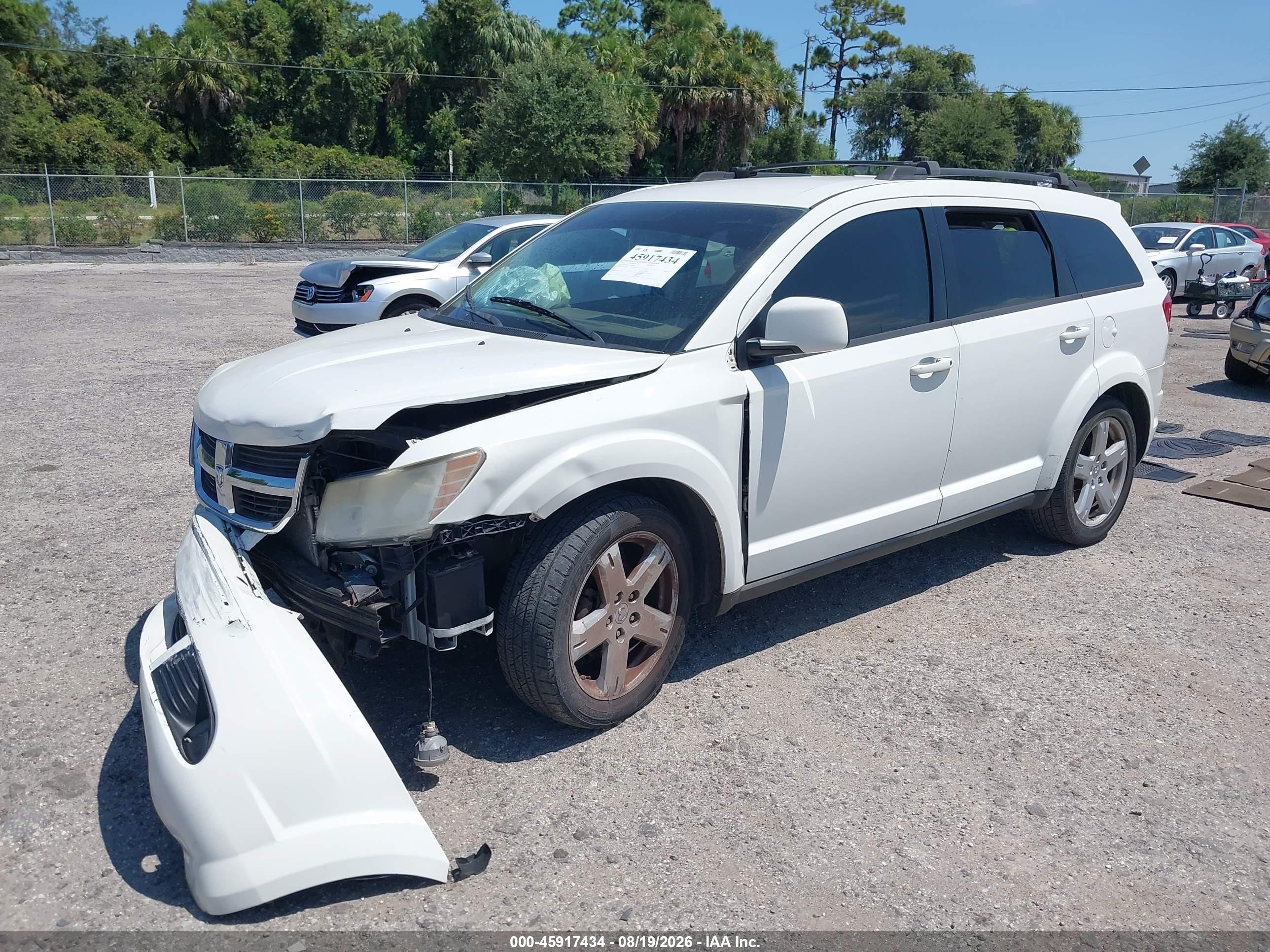 2010 Dodge Journey Sxt Белый vin: 3D4PG5FV1AT116826