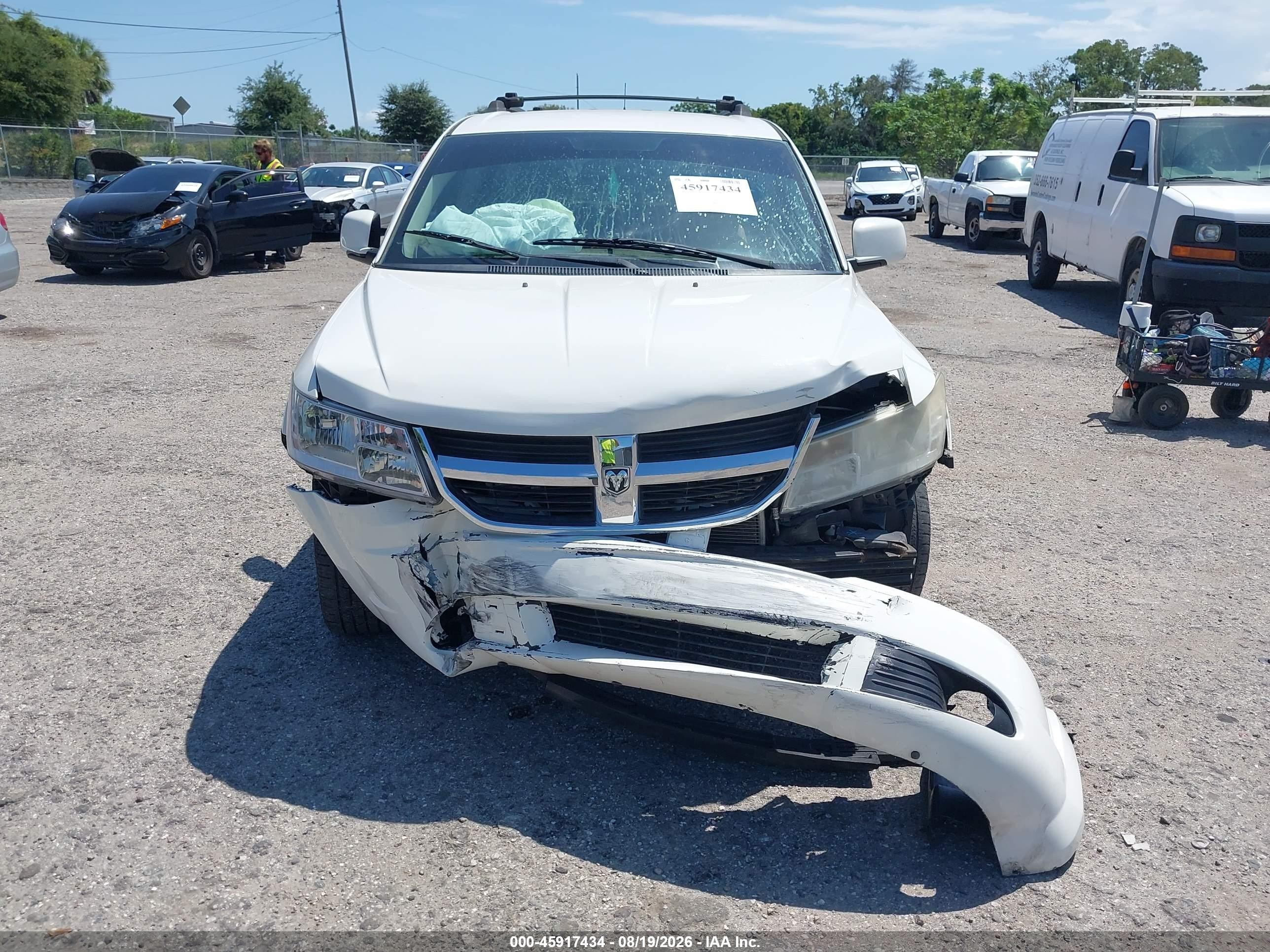 2010 Dodge Journey Sxt Белый vin: 3D4PG5FV1AT116826
