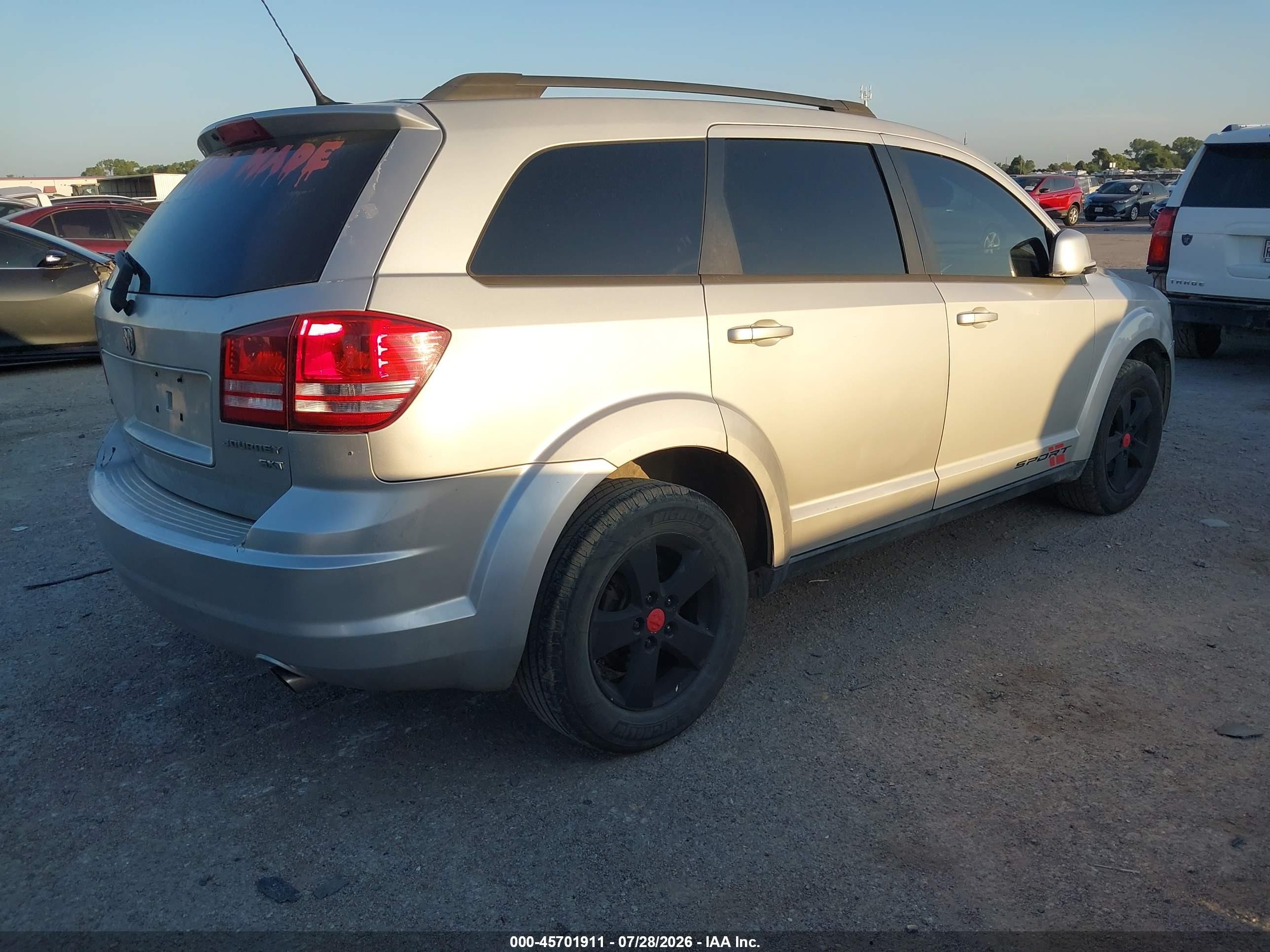 2010 Dodge Journey Sxt Серый vin: 3D4PG5FV2AT106743