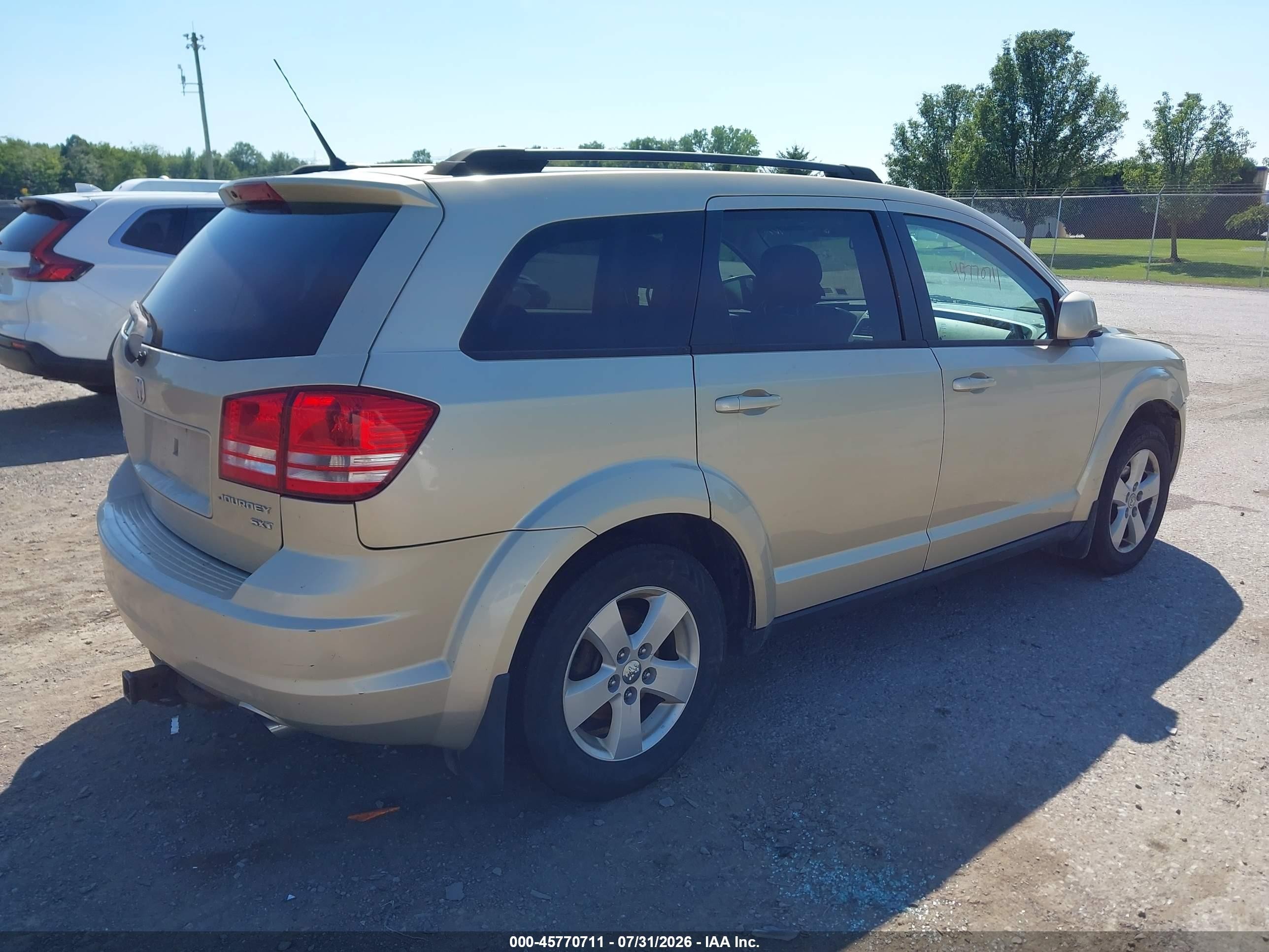 2010 Dodge Journey Sxt Gold vin: 3D4PG5FV2AT145283