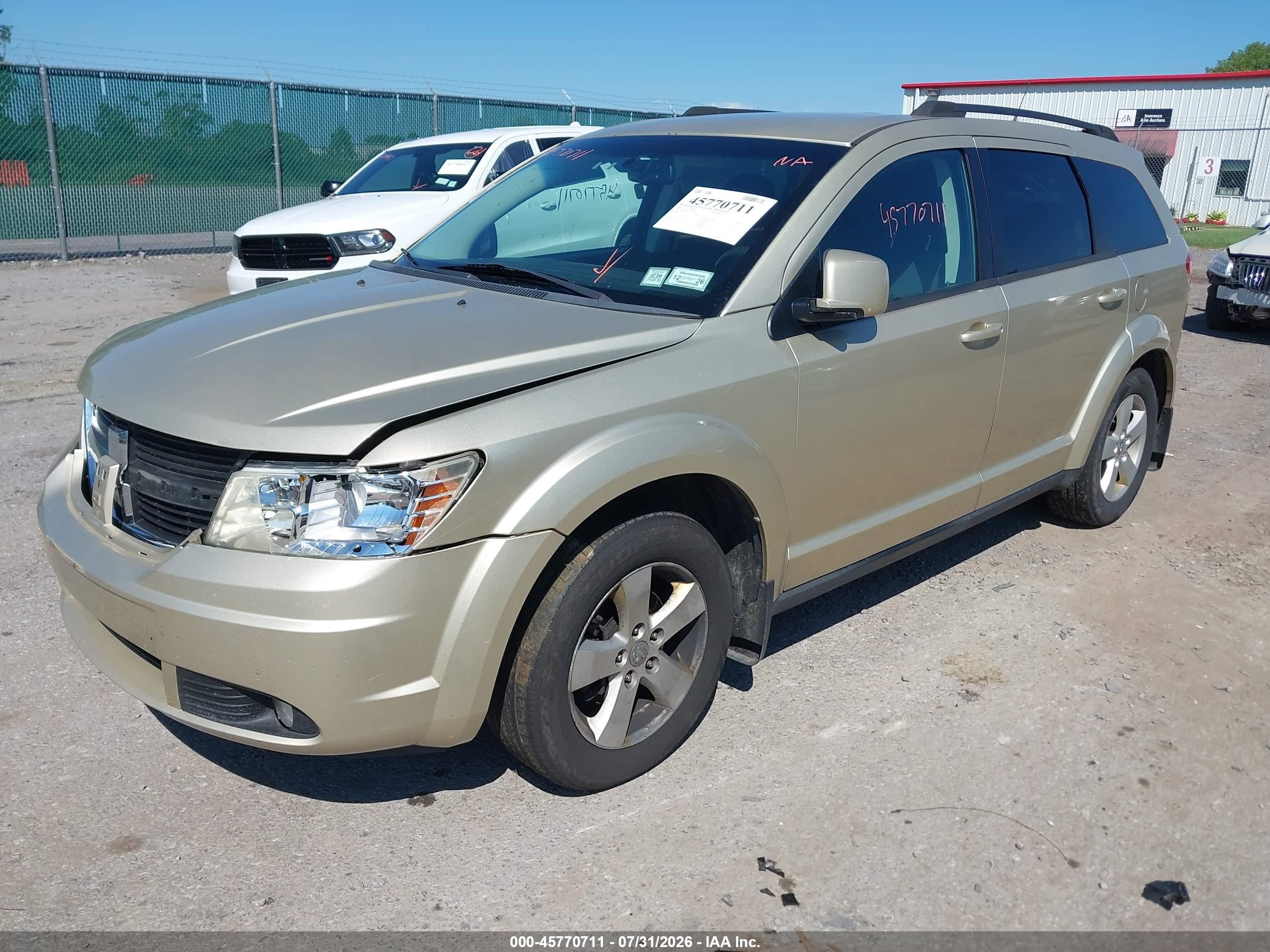 2010 Dodge Journey Sxt Gold vin: 3D4PG5FV2AT145283