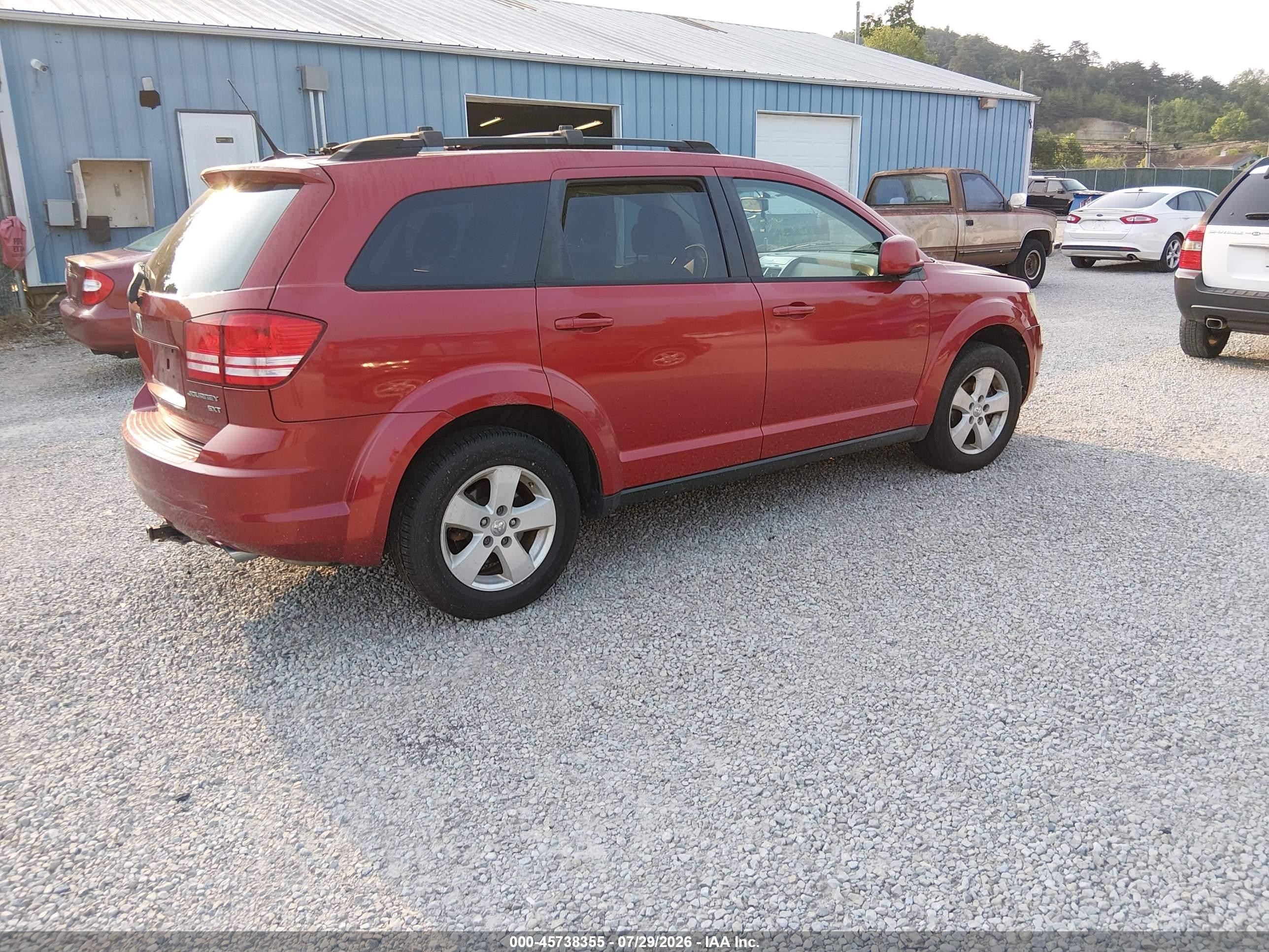 2010 Dodge Journey Sxt Красный vin: 3D4PG5FV2AT179000