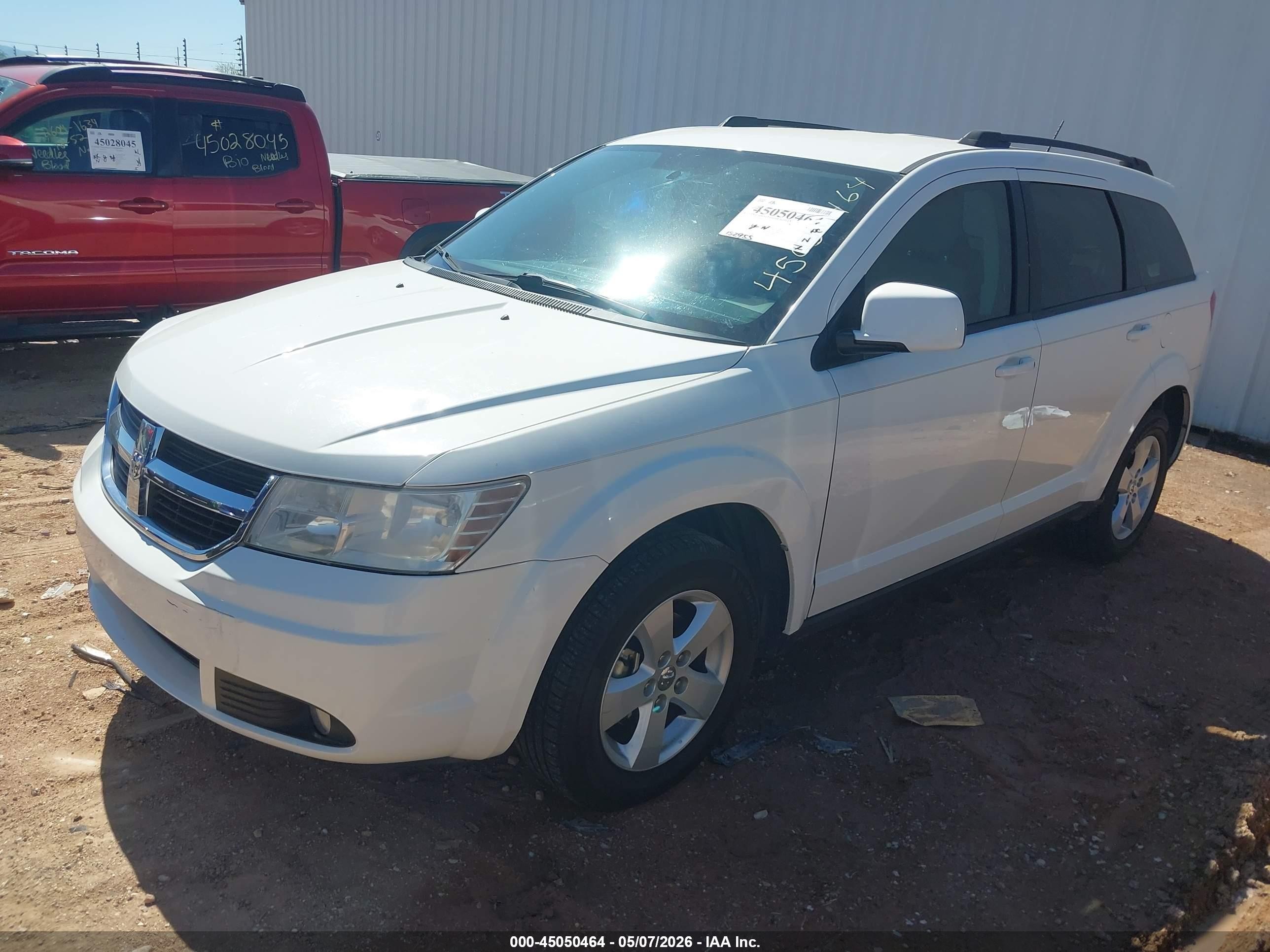 2010 Dodge Journey Sxt White vin: 3D4PG5FV2AT203179