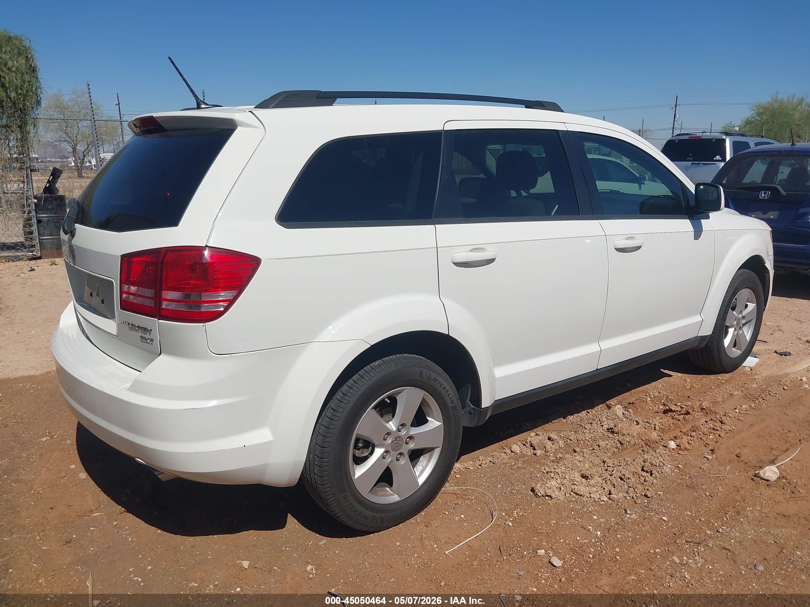 2010 Dodge Journey Sxt White vin: 3D4PG5FV2AT203179