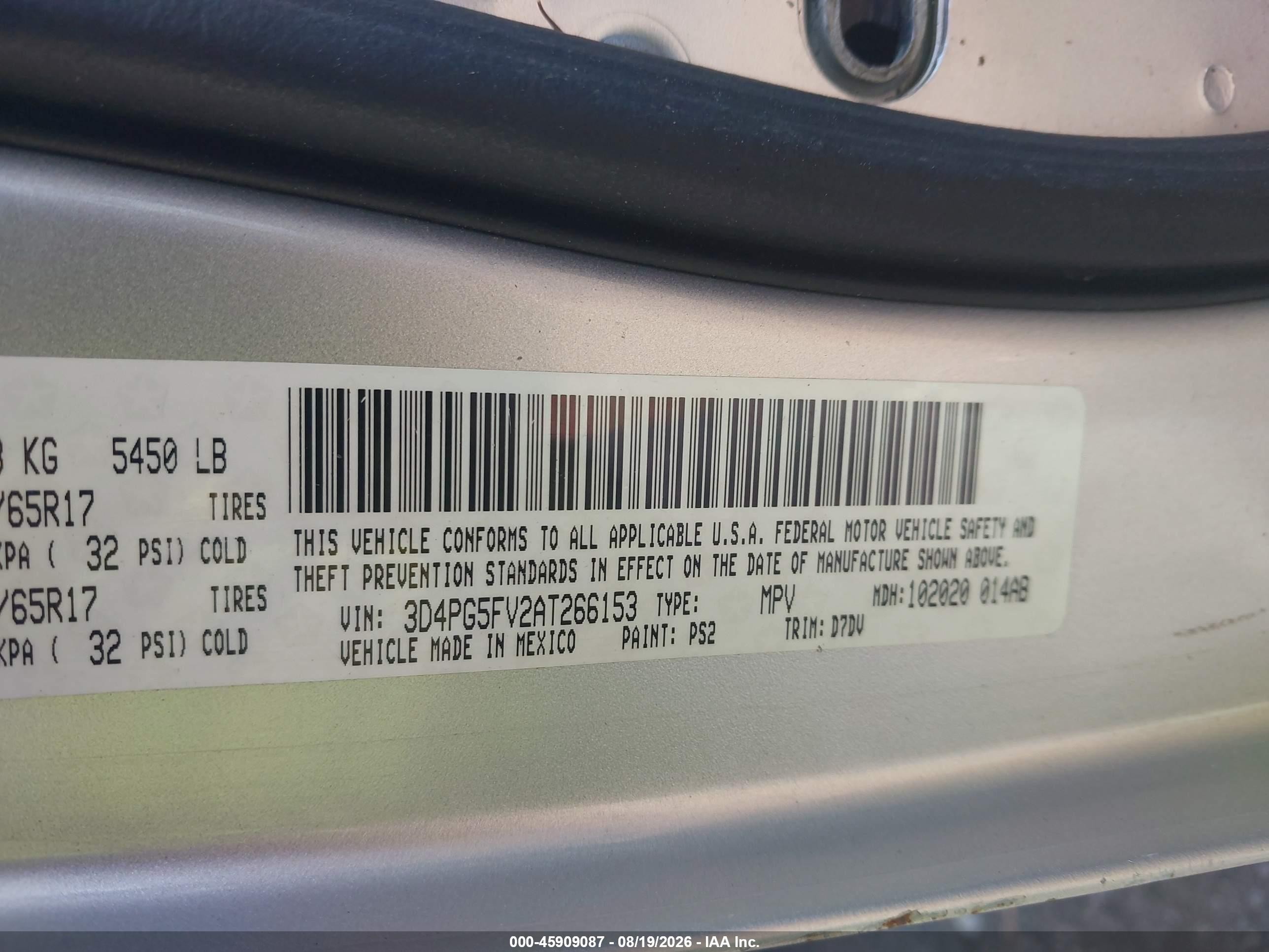 2010 Dodge Journey Sxt Серебряный vin: 3D4PG5FV2AT266153